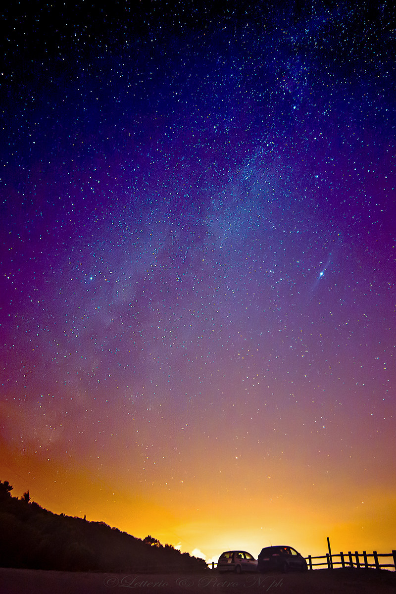 La mia astronave posteggiata sotto la via lattea