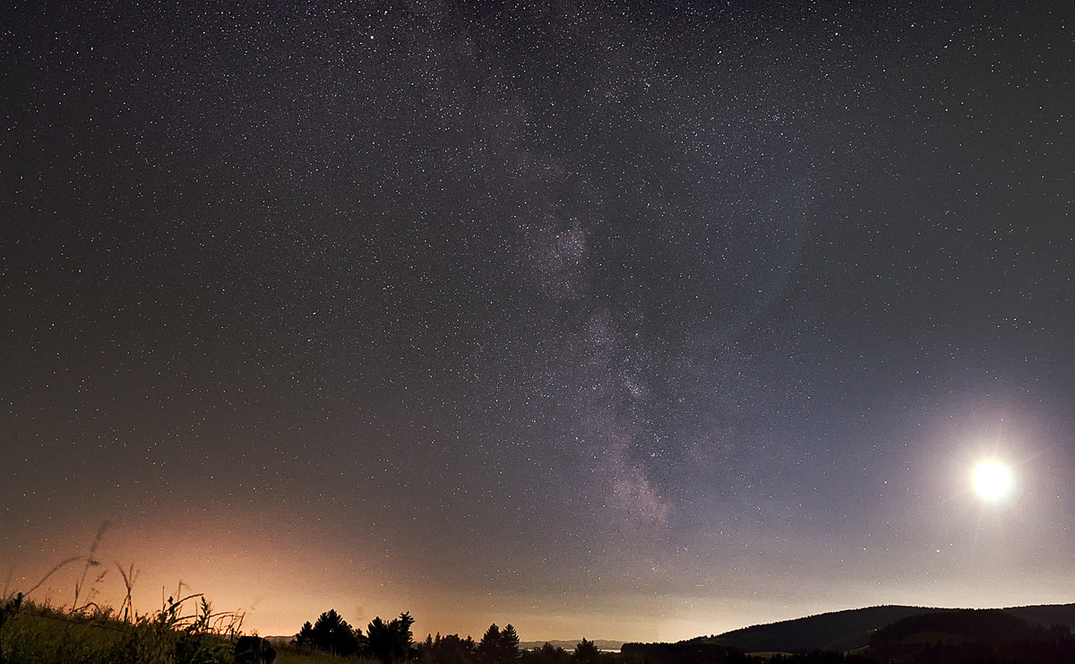 Miky Way e Luna