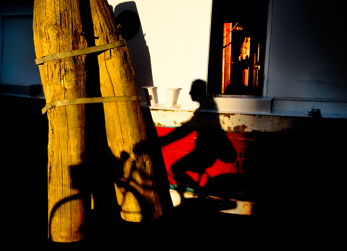 Traveling by bike ...