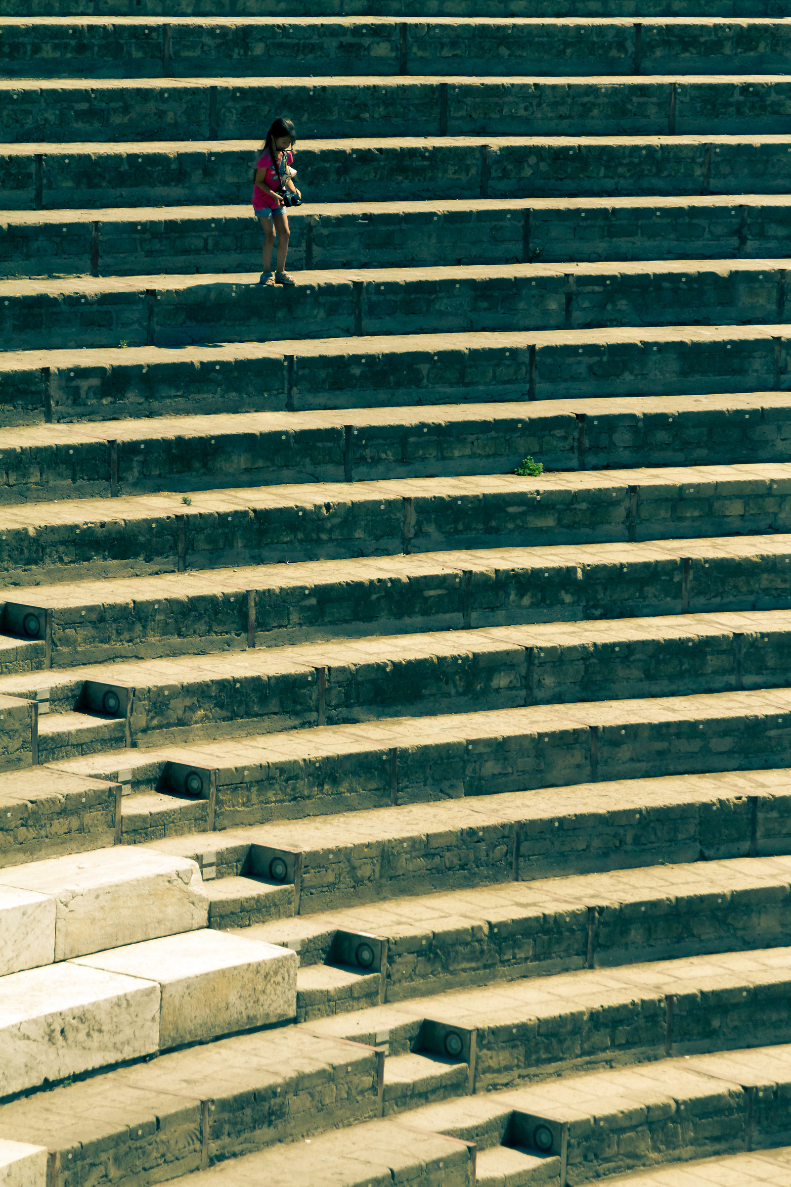 Yellow and aquamarine