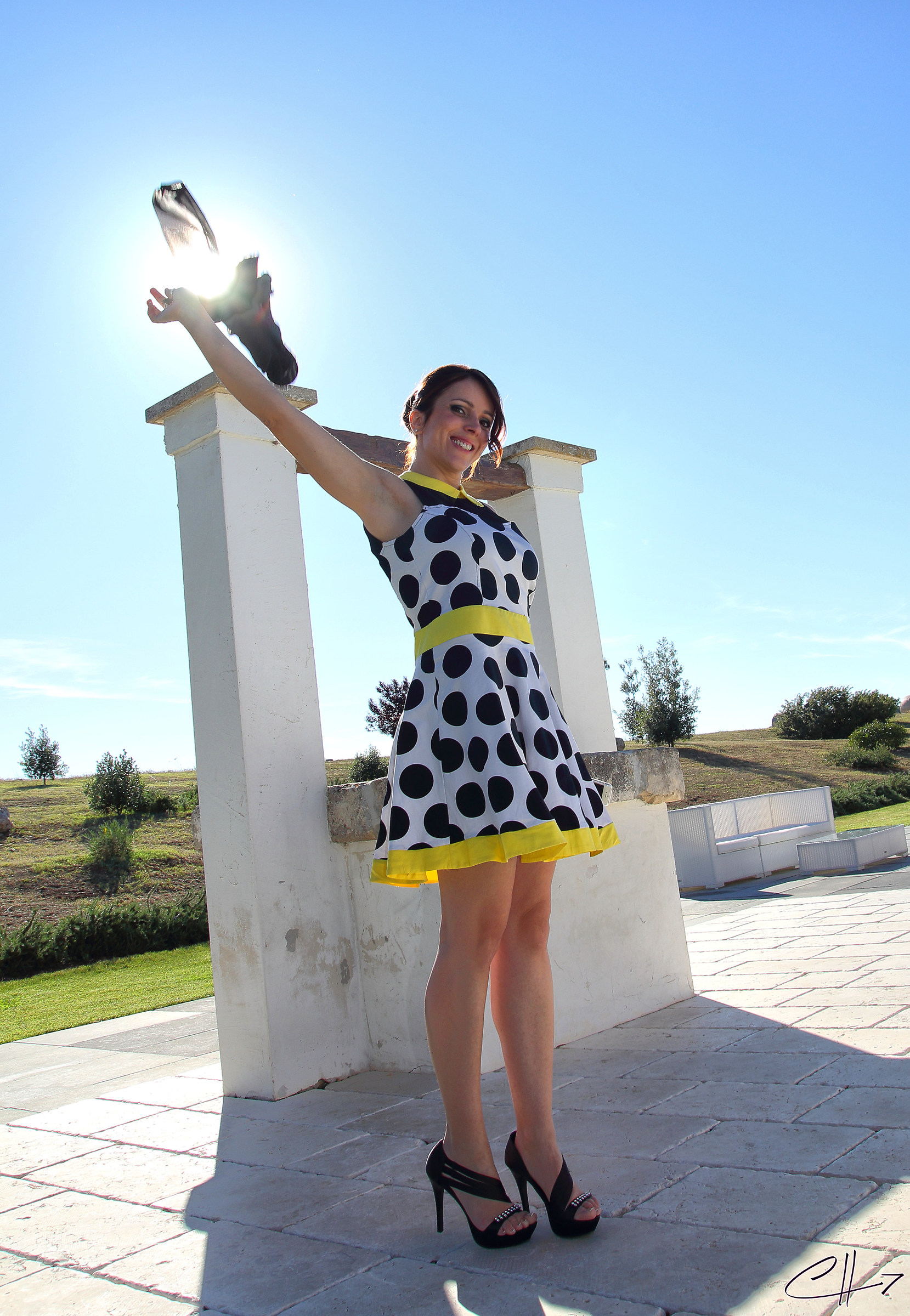 The sun with polka dots