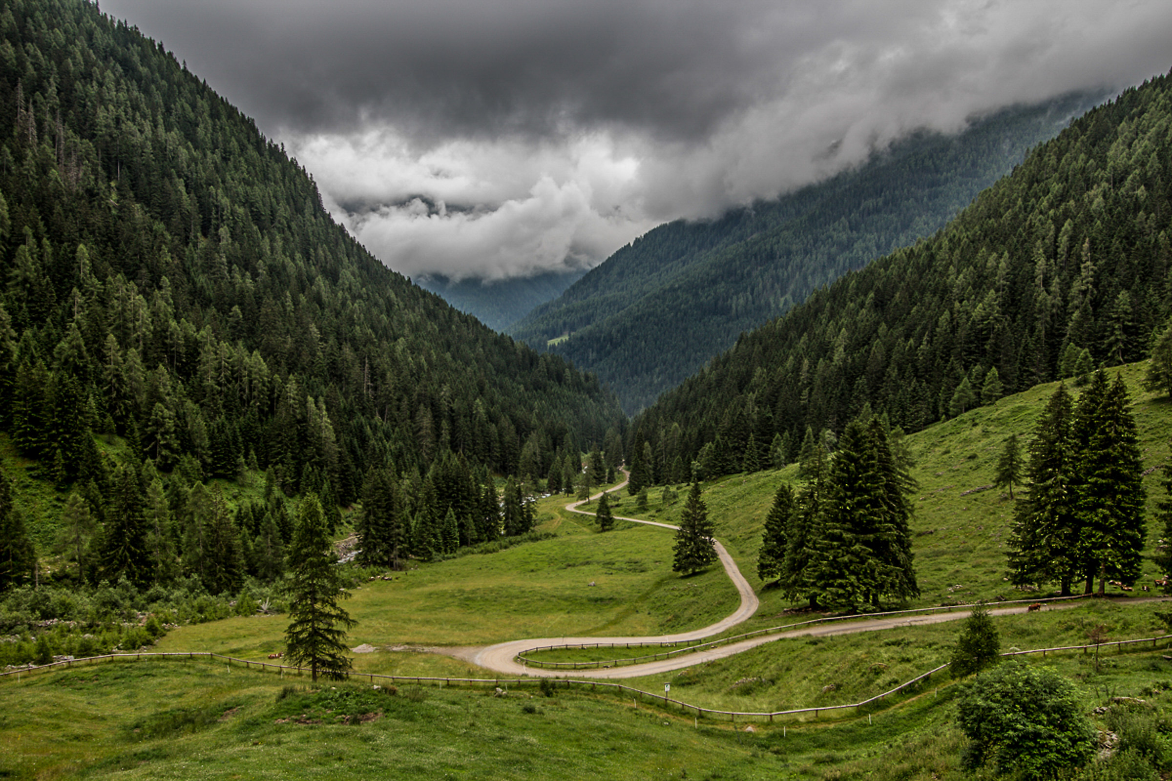 Down into the valley