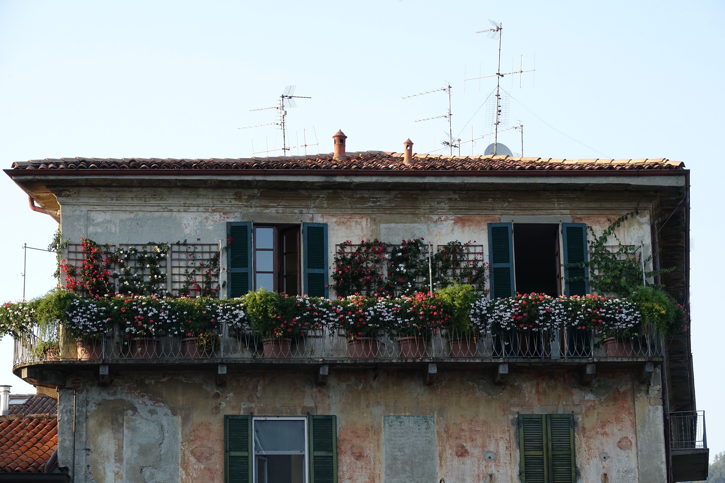 Balcone patriottico  a Brivio