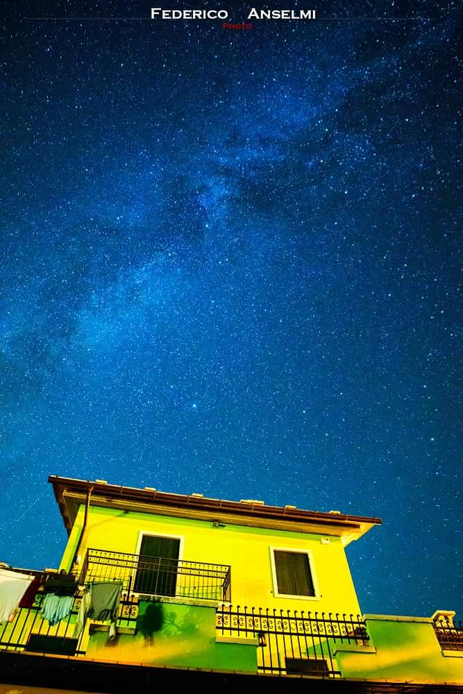 Milky Way over the house
