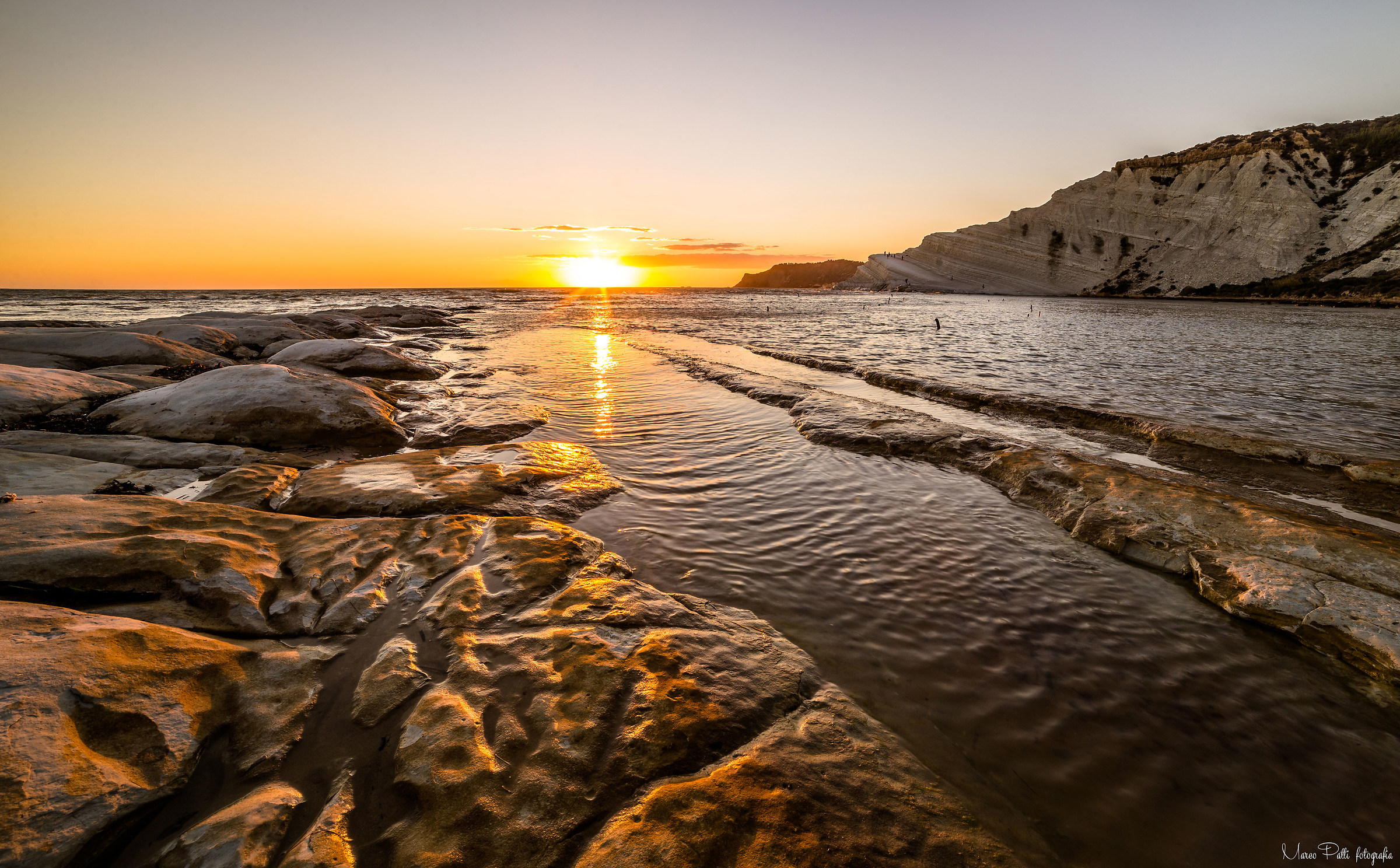 Scala dei turchi sunset