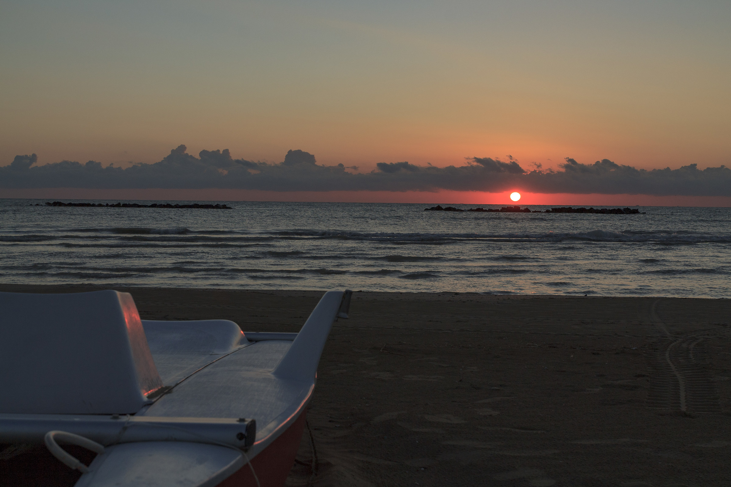 The dawn in Roseto Abruzzi Deglii