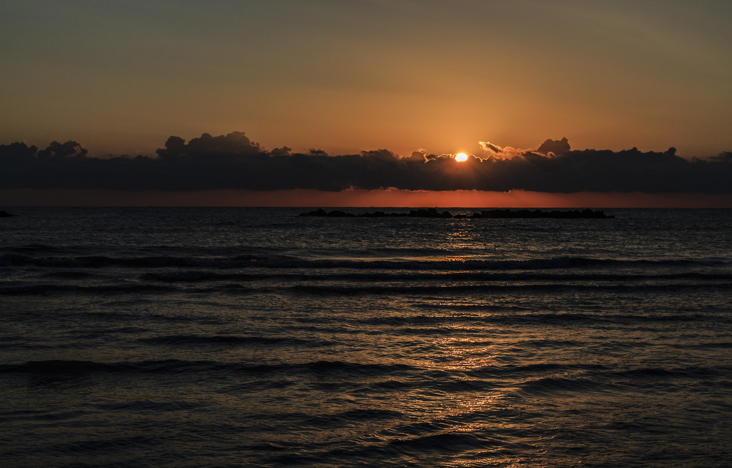 The dawn in Roseto Abruzzi Deglii