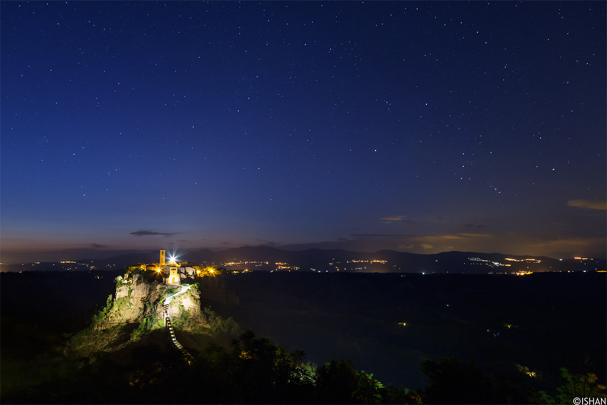 Notte stellata a Civita