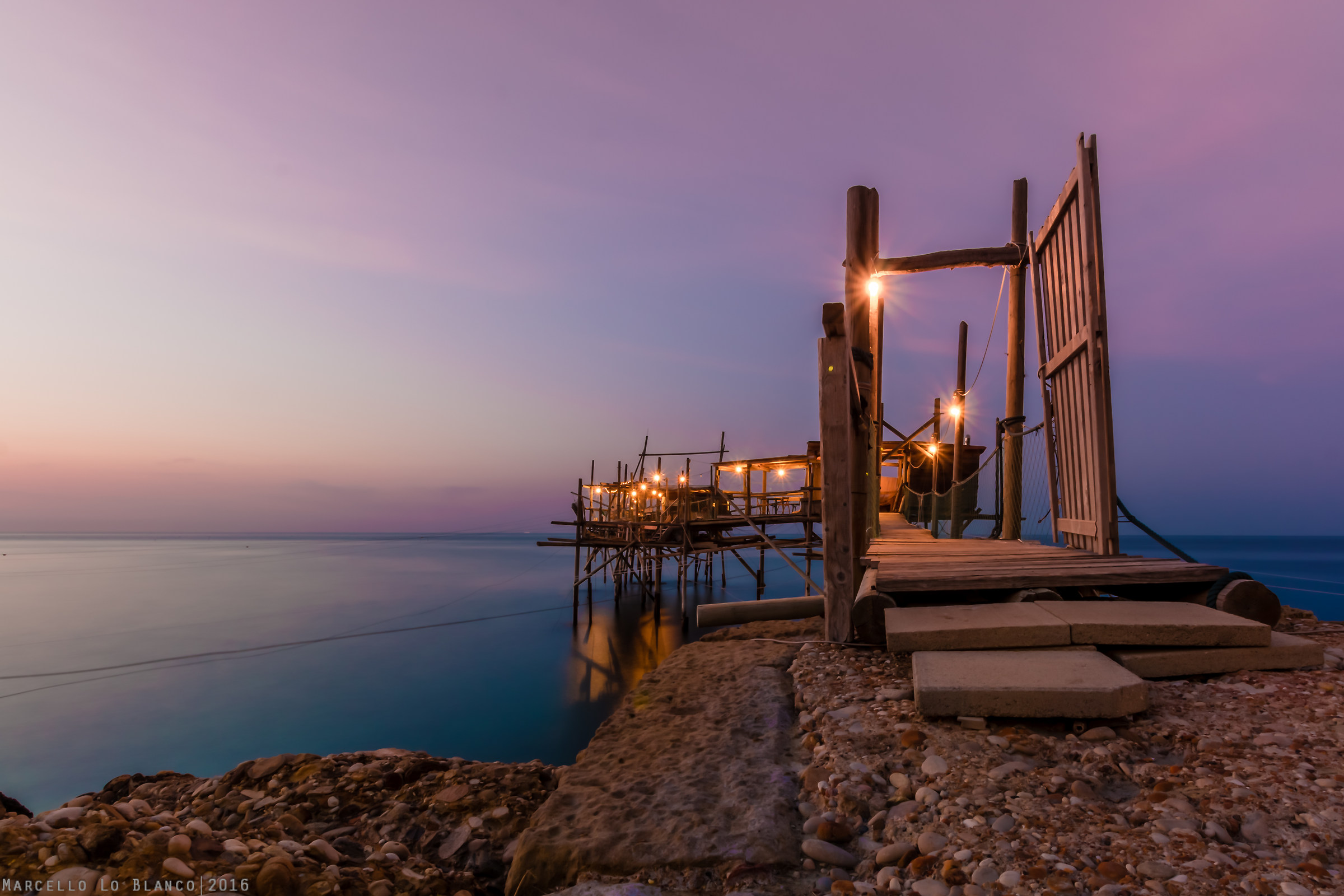 Tramonto nella costa dei trabocchi - Fossacesia (ch)