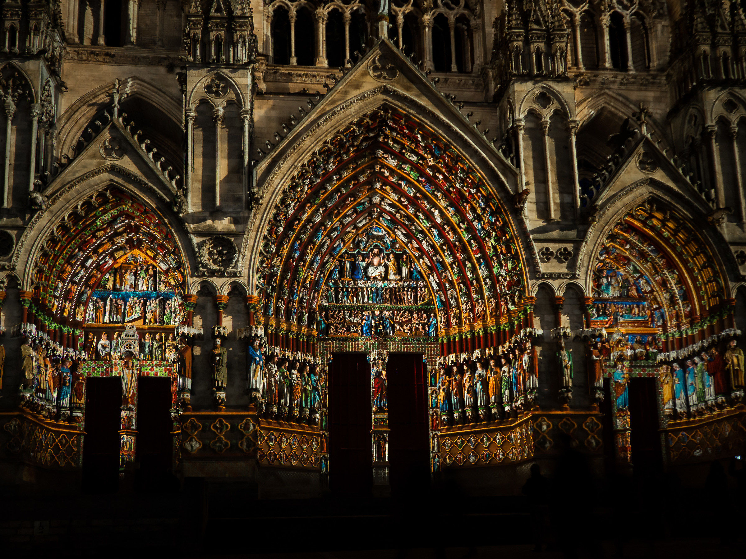 The largest cathedral in France illuminated