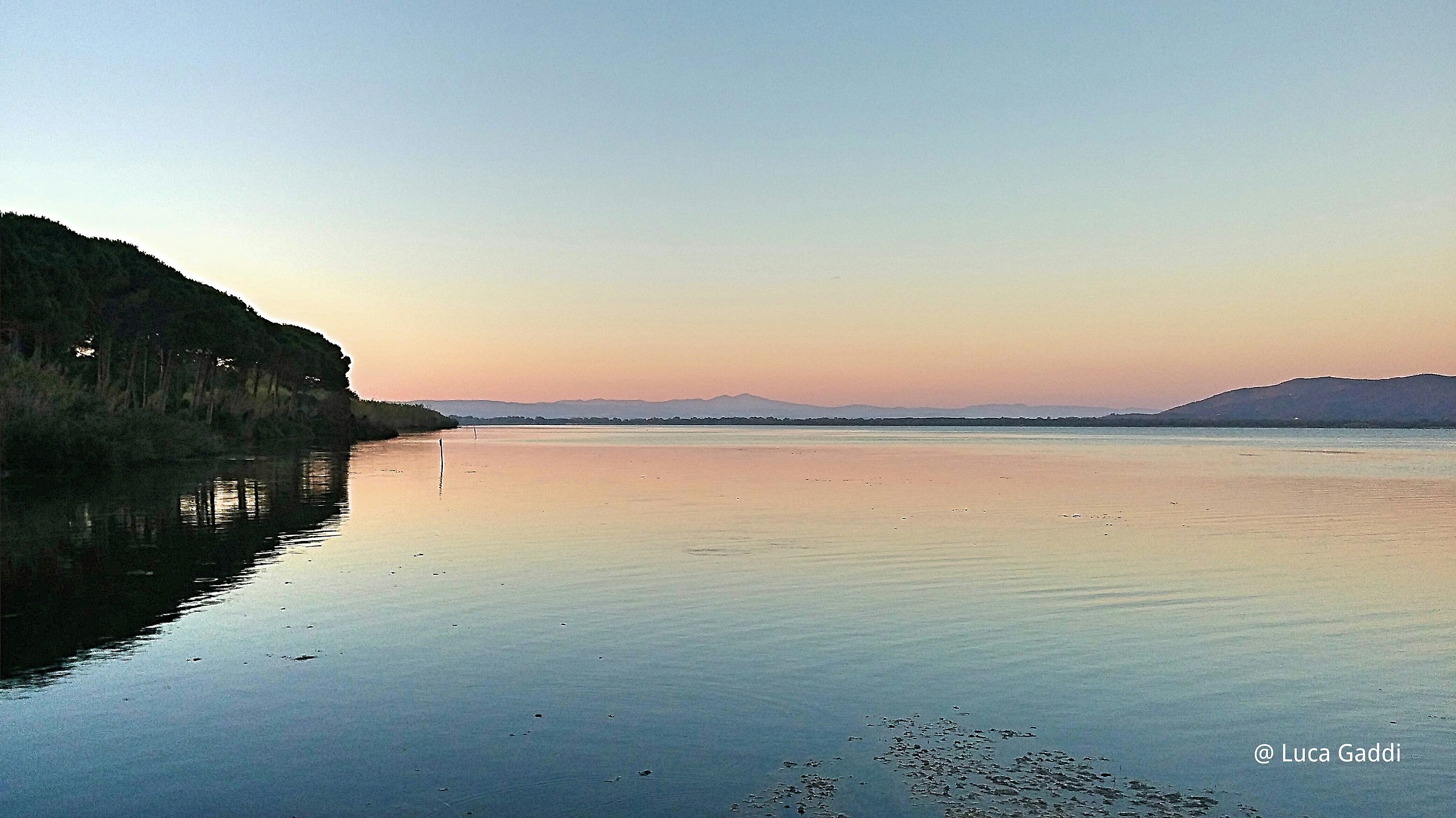 Sunset on the Lagoon of Orbetello