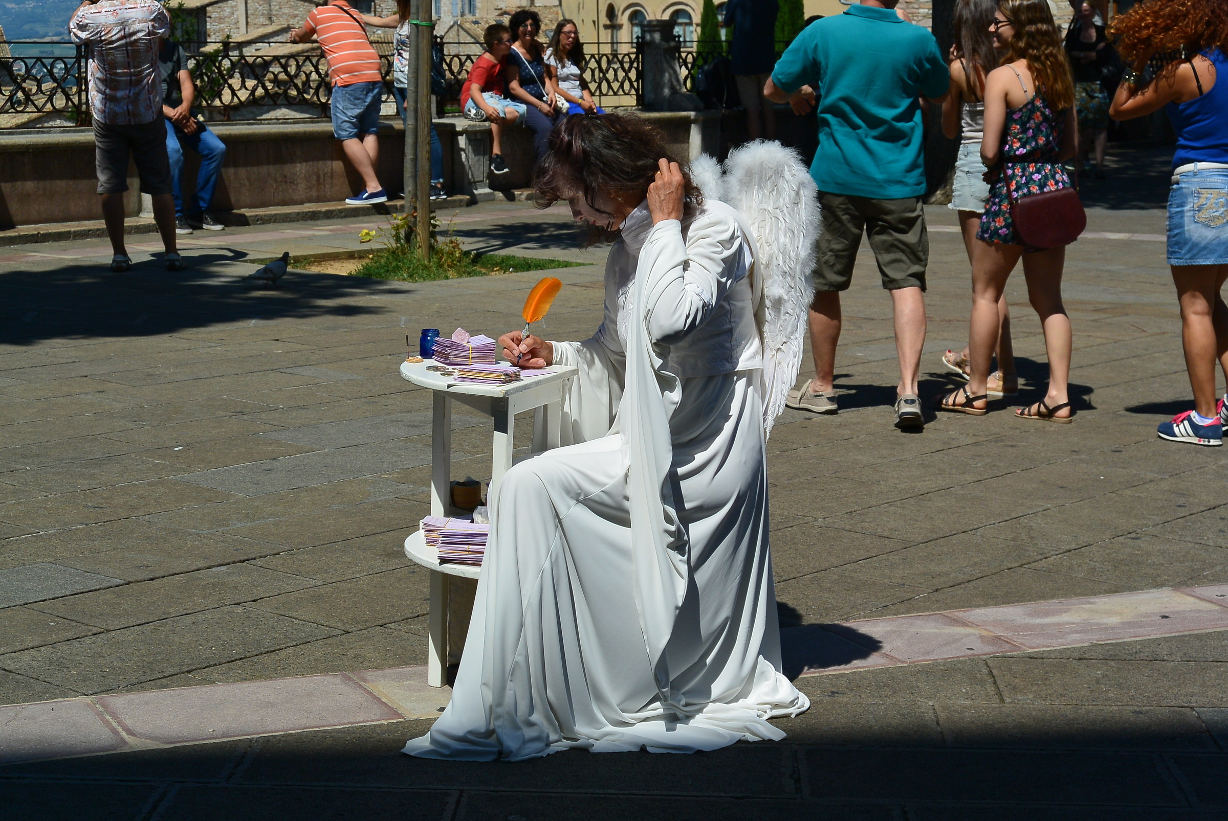 Assisi, an angel in Santa Chiara