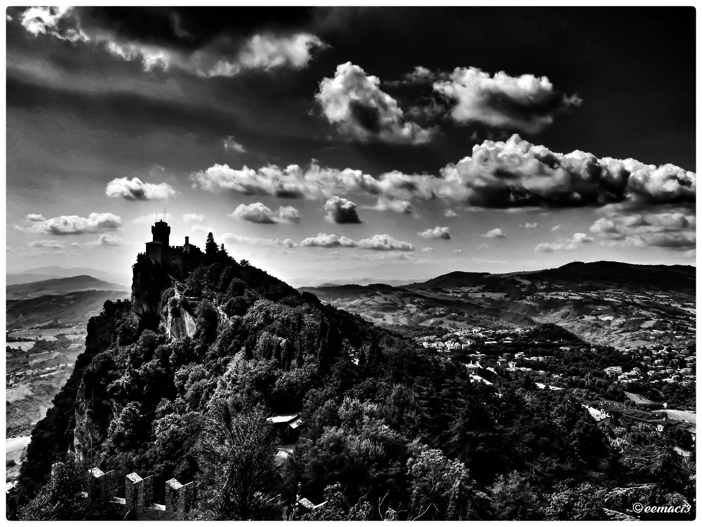 panoramic view from the First Tower of San Marino
