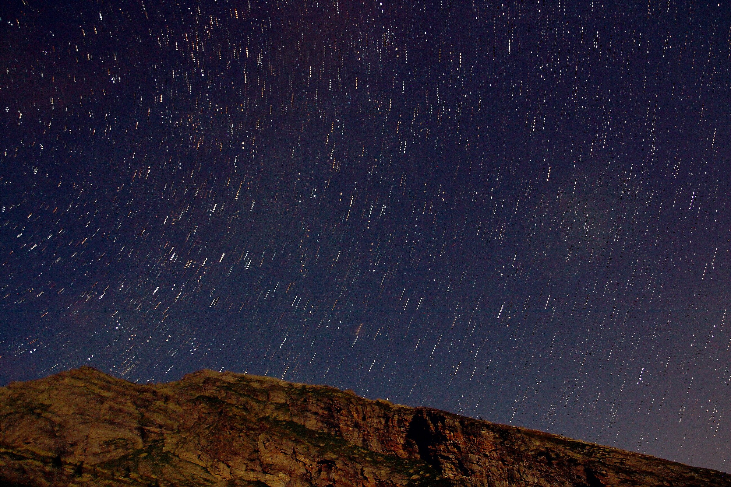 Startrail val Bognanco