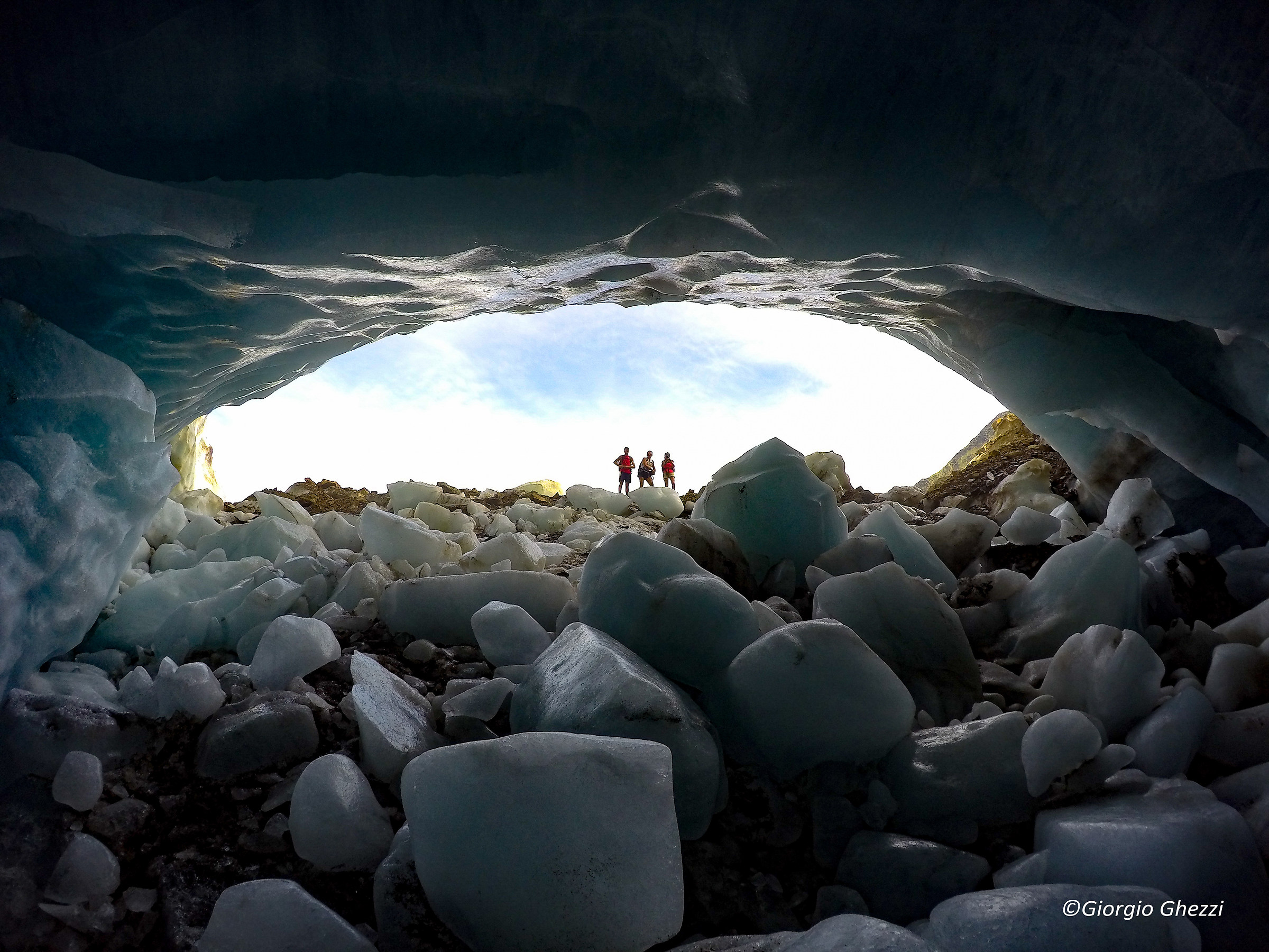 inside the ice cave