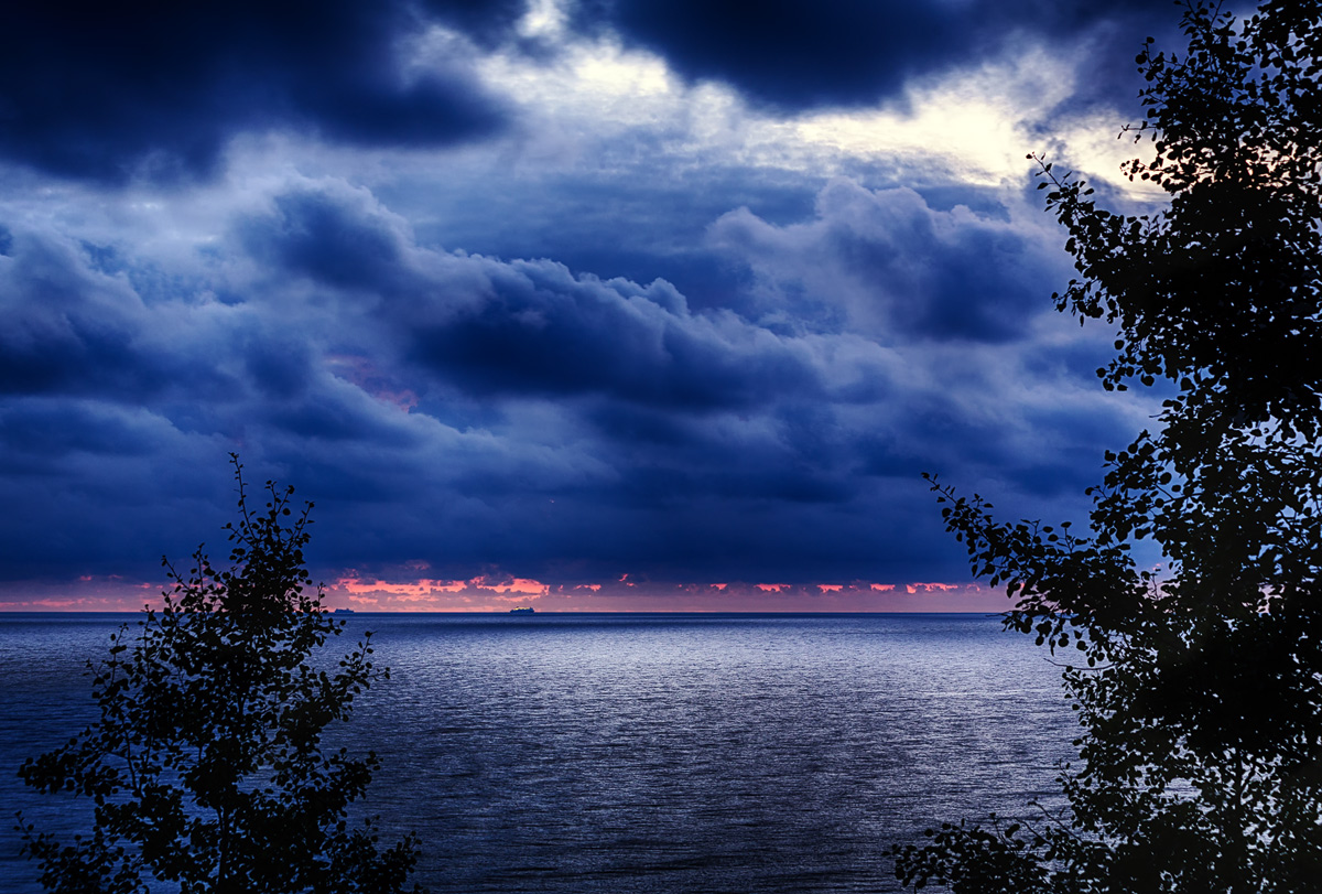 Baltic sea during the Blue hour