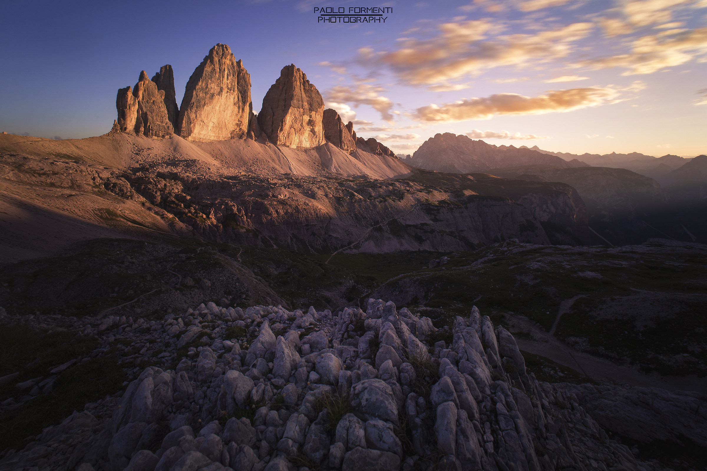 Sunset at Three Peaks