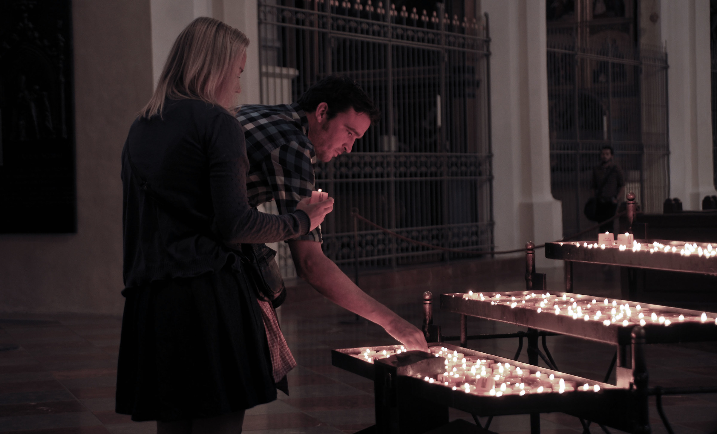 candle in the mornibg