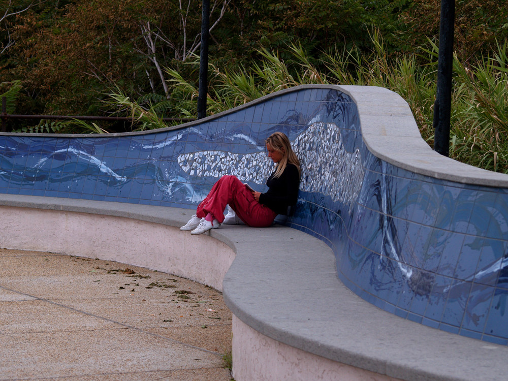 La passeggiata dei ceramisti ad Albisola.....in inverno