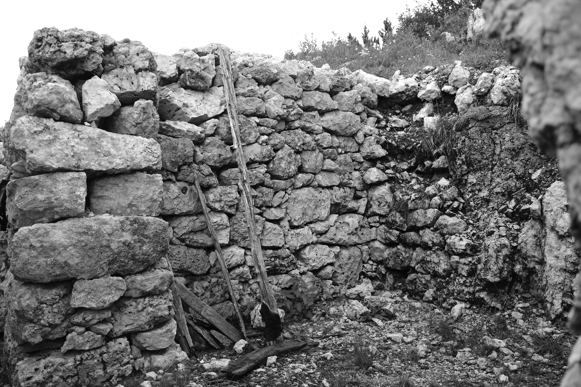 Trincea sul monte Ortigara