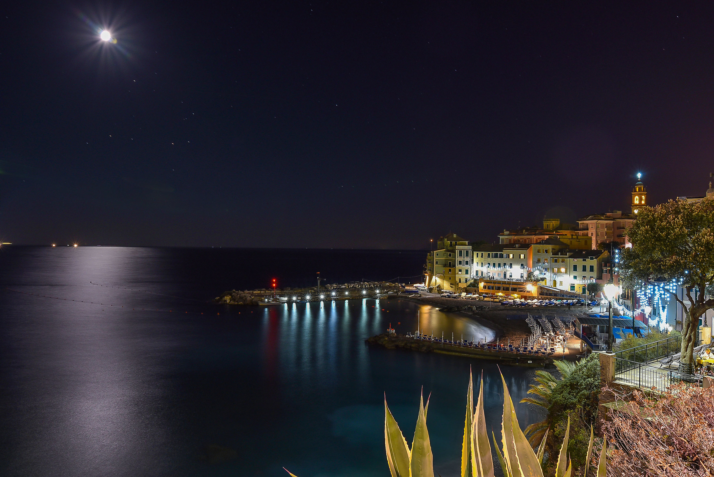 Bogliasco sotto la luna