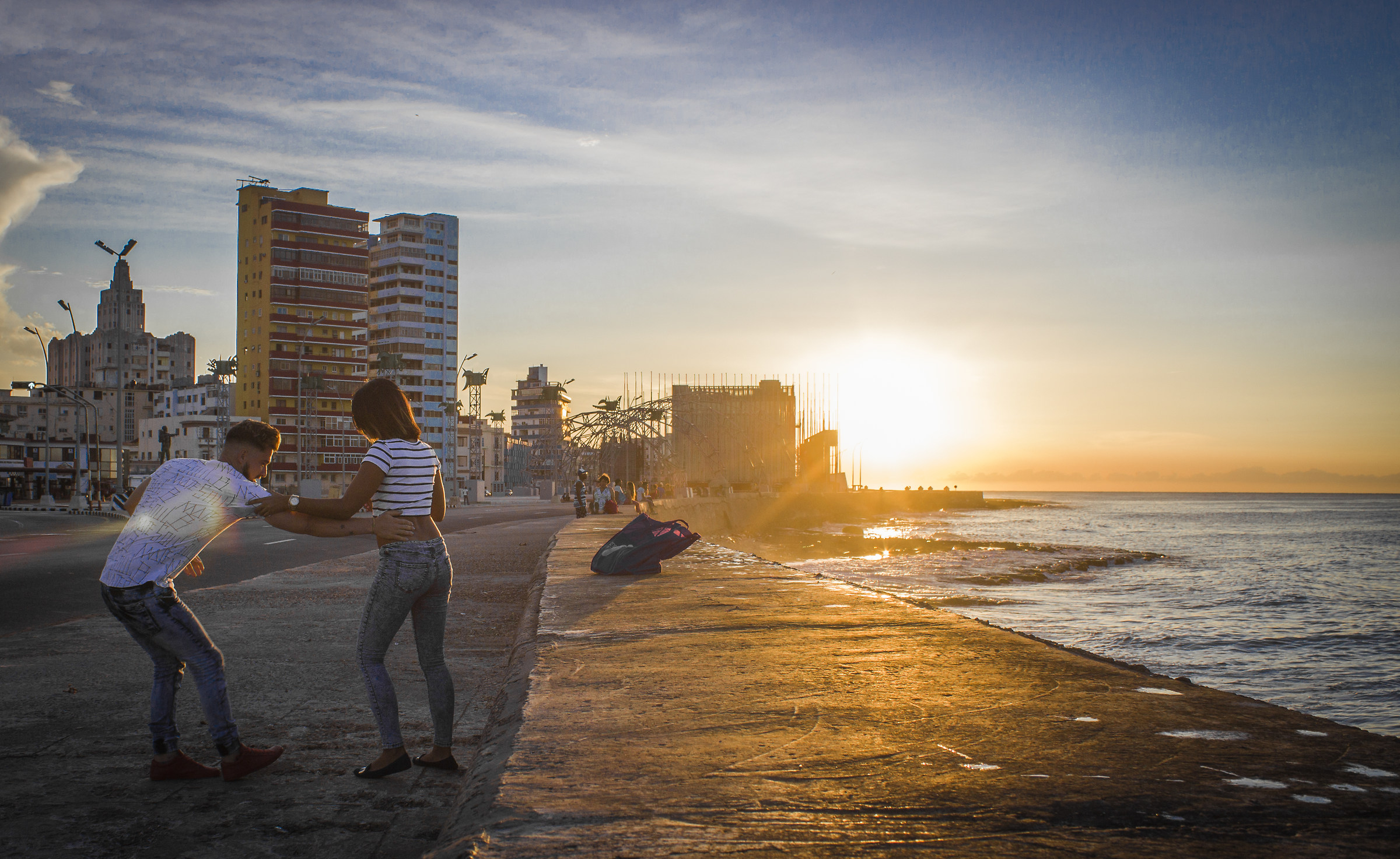 Havana - Malecon at sunset