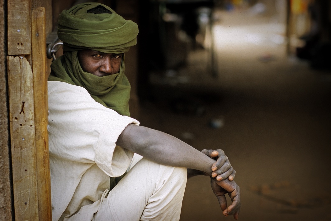 Mercato di Agadez.Tuareg