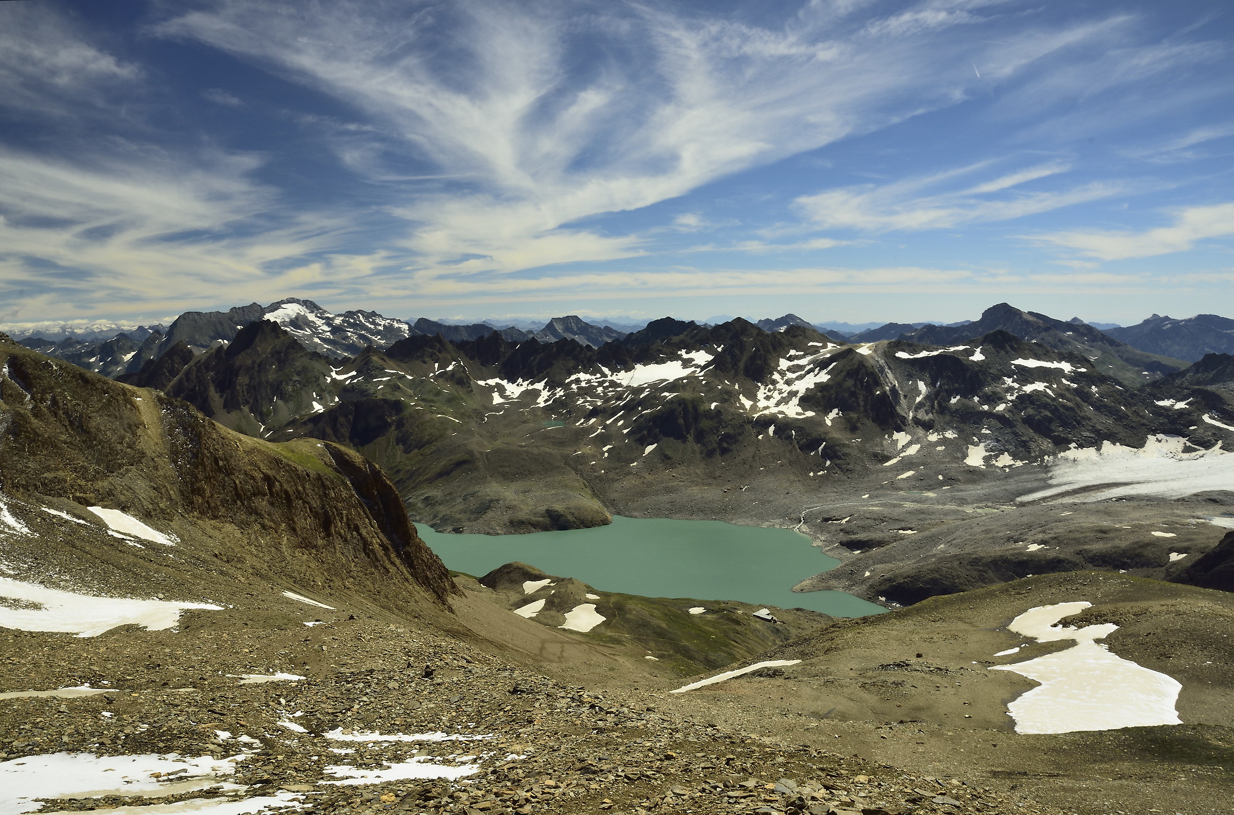 from the first climb and the refuge in the ba