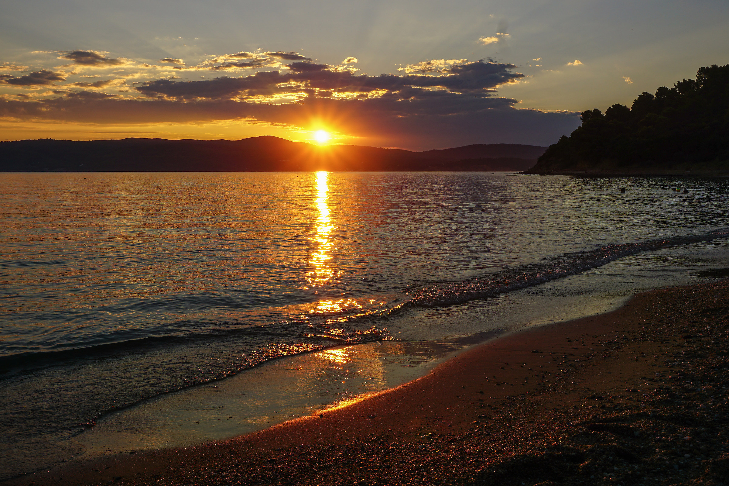 sunset in Skiathos