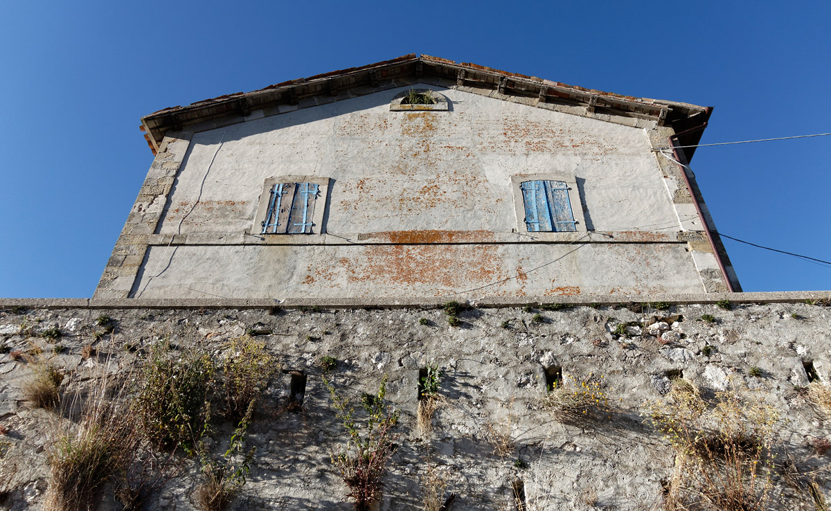 The house from the balconies blue sky