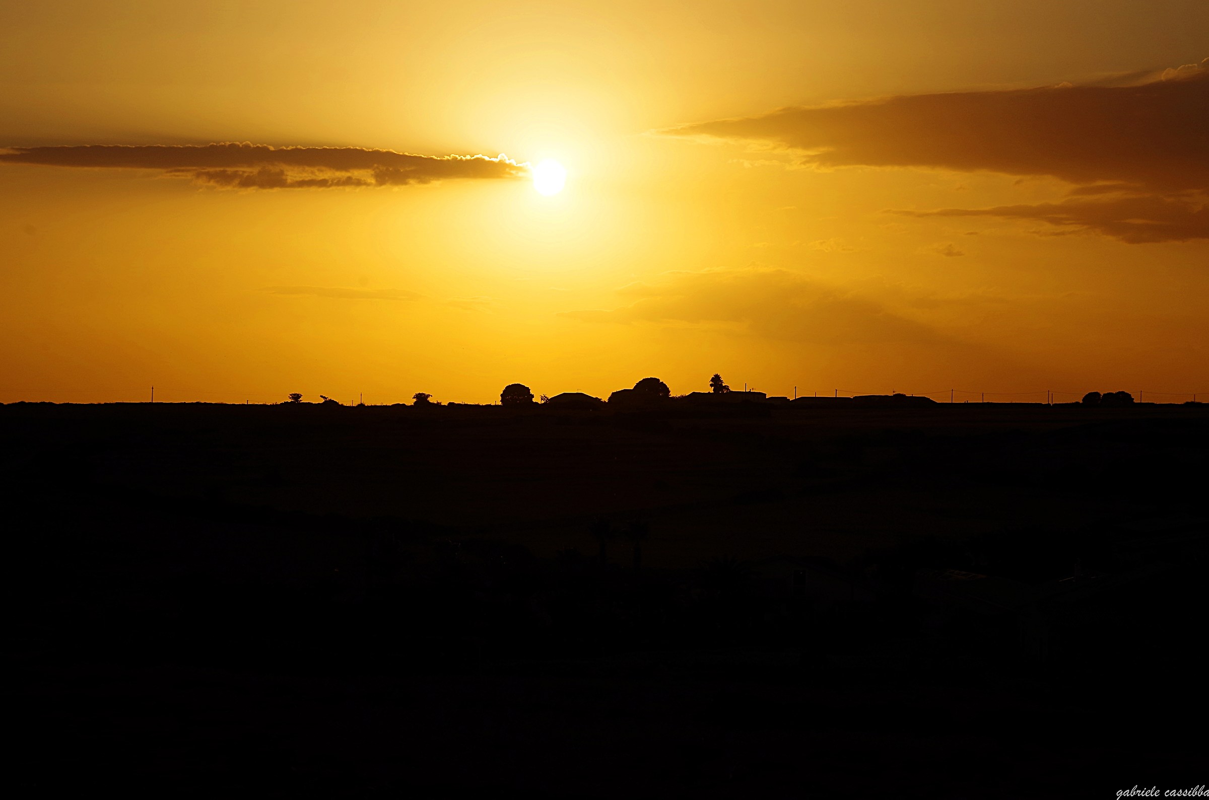 Silhoutte tramonto ibleo