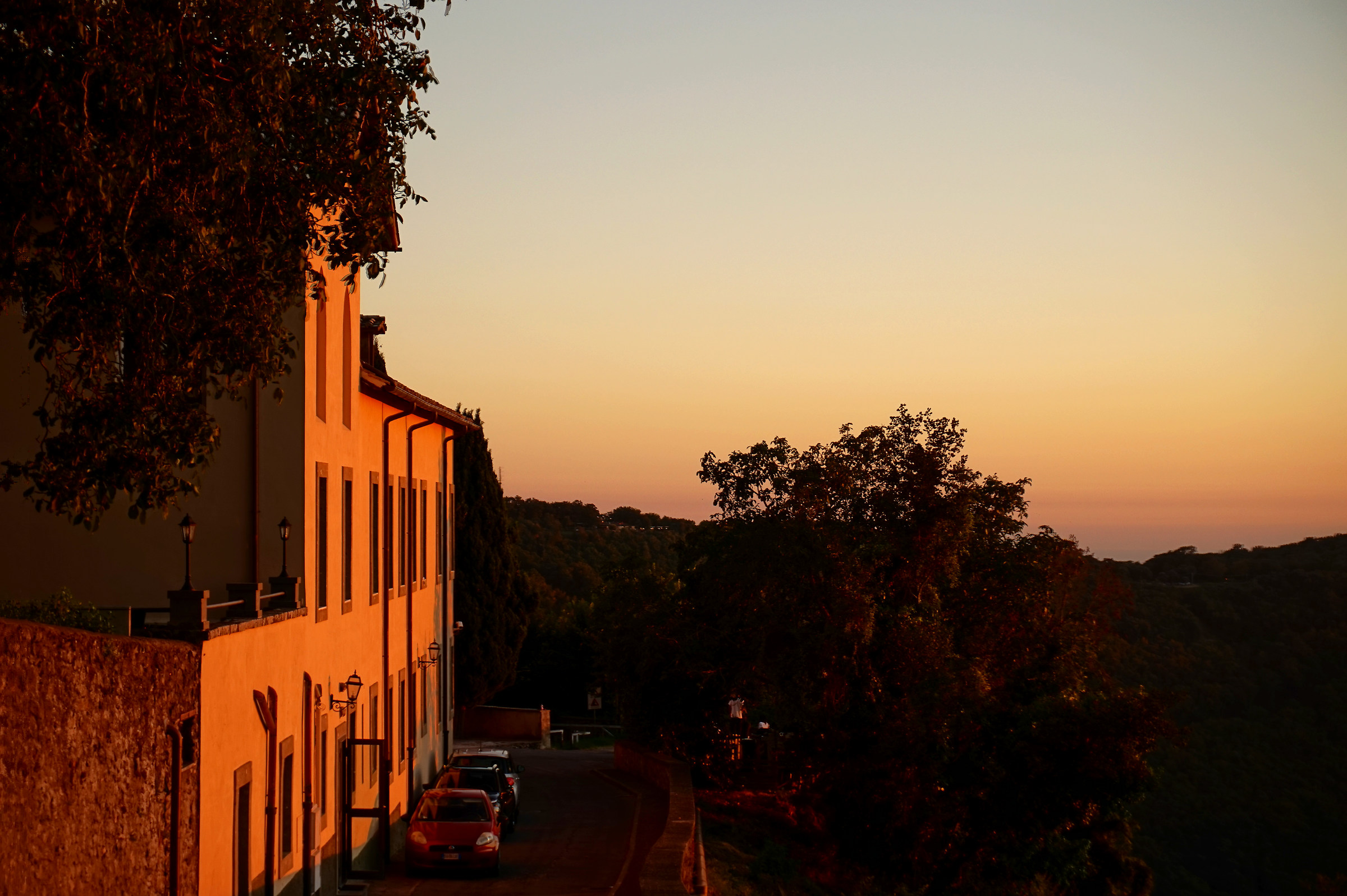 Convent at sunset