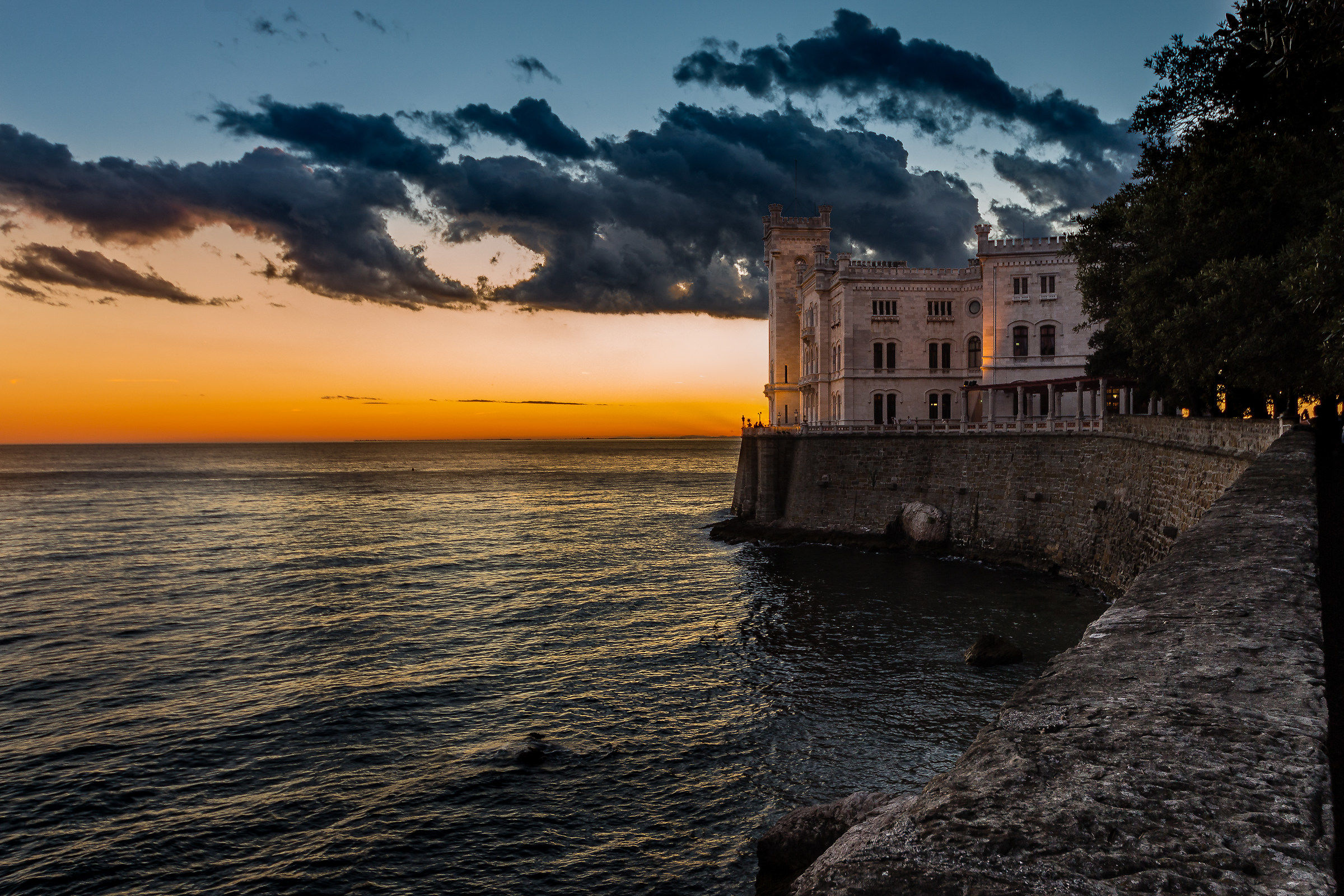 Tramonto al Castello di Miramare