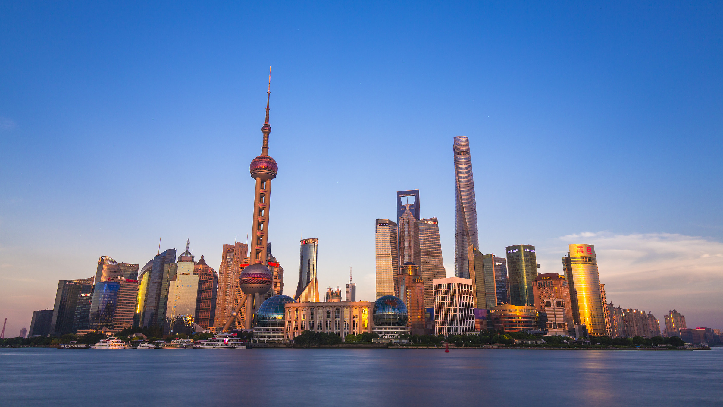 Bund Shanghai al Tramonto