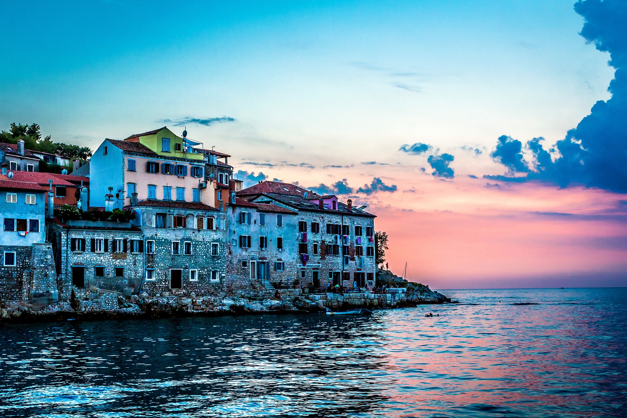Rovinj - Tramonto sul porto