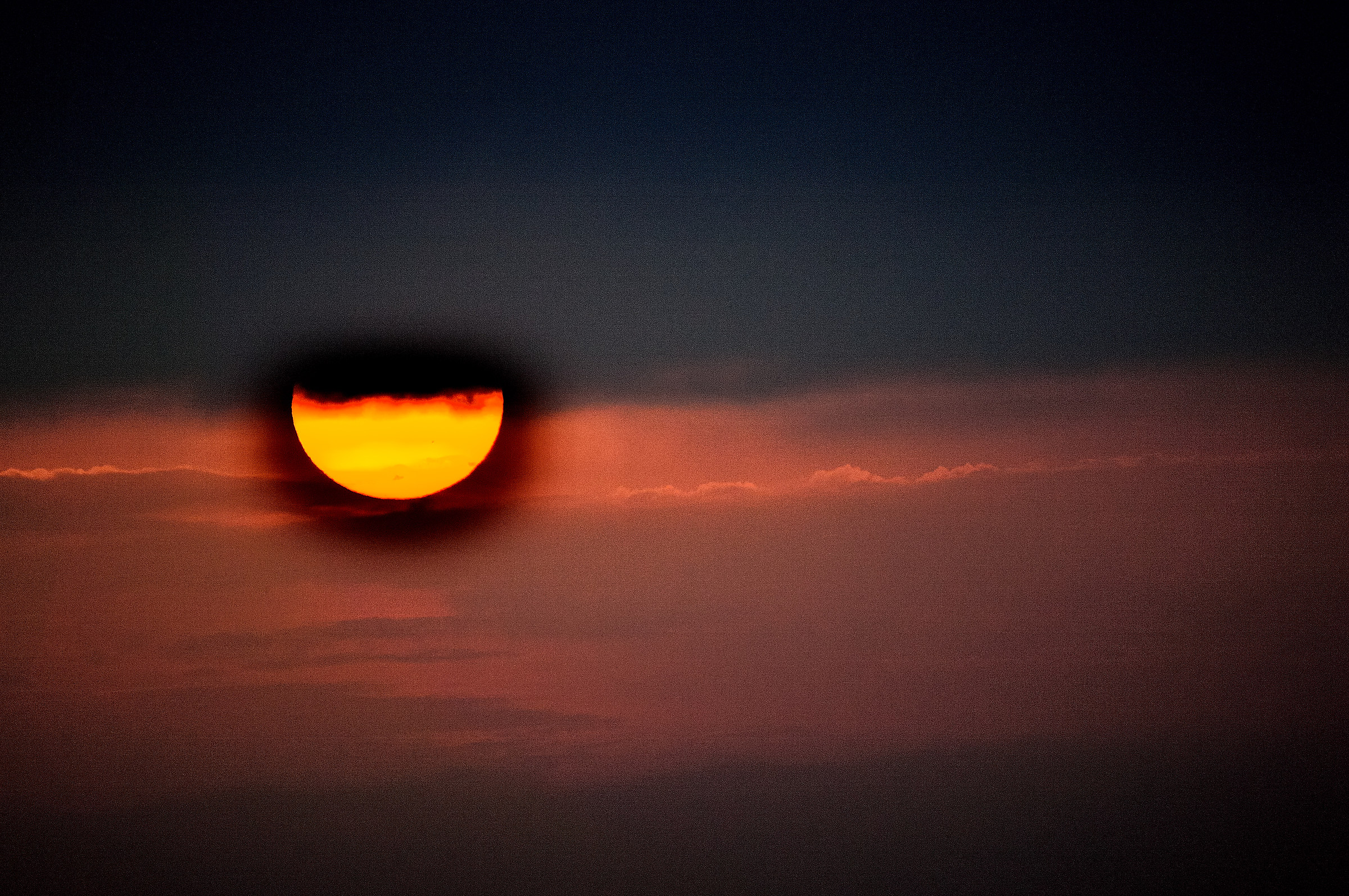 Sunrise in the plains Bolognese