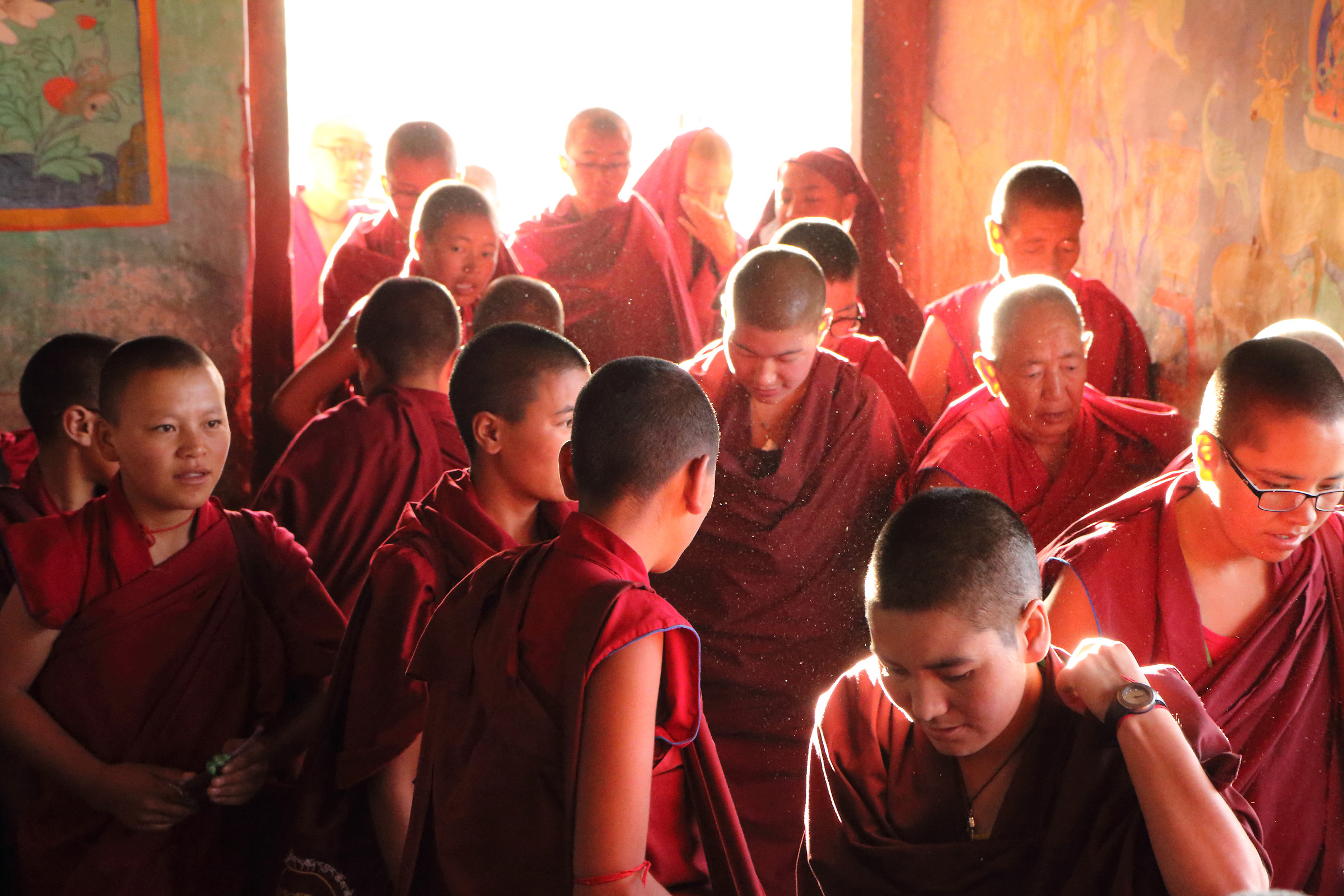 Entrance to the "puja" (prayer)