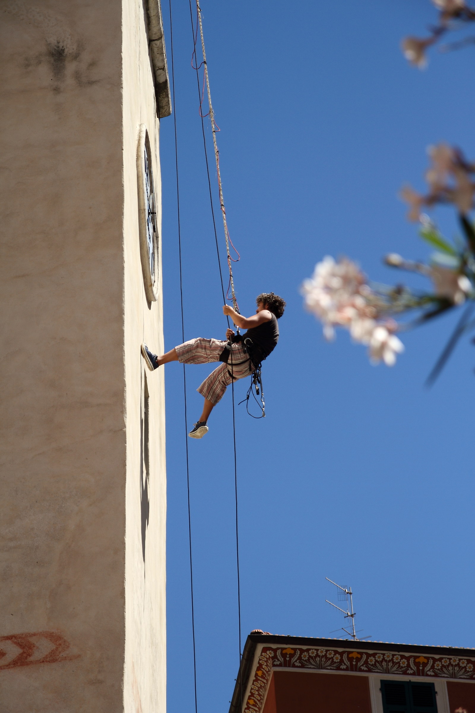 Climbing the bell tower of Lerici