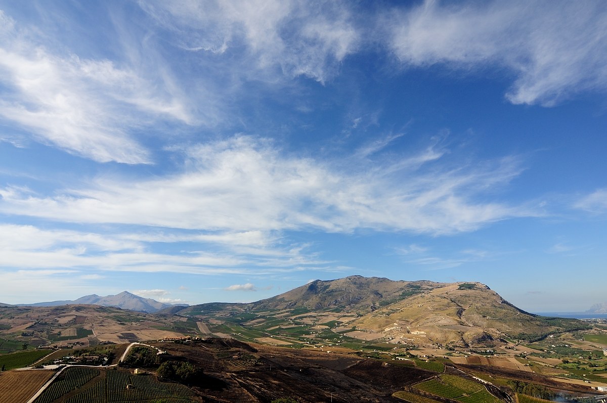 View from the amphitheater of Segesta