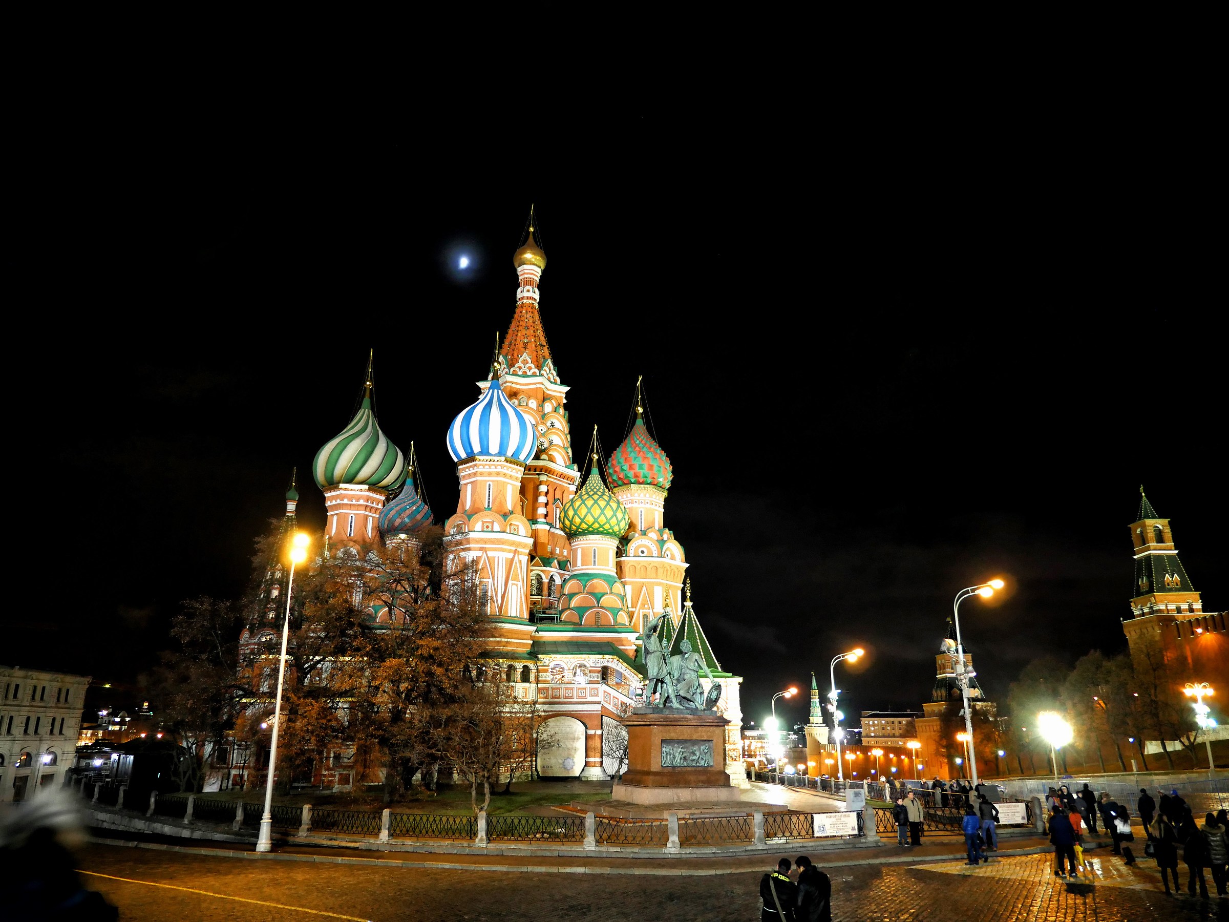 Moscow, St. Basil's at night