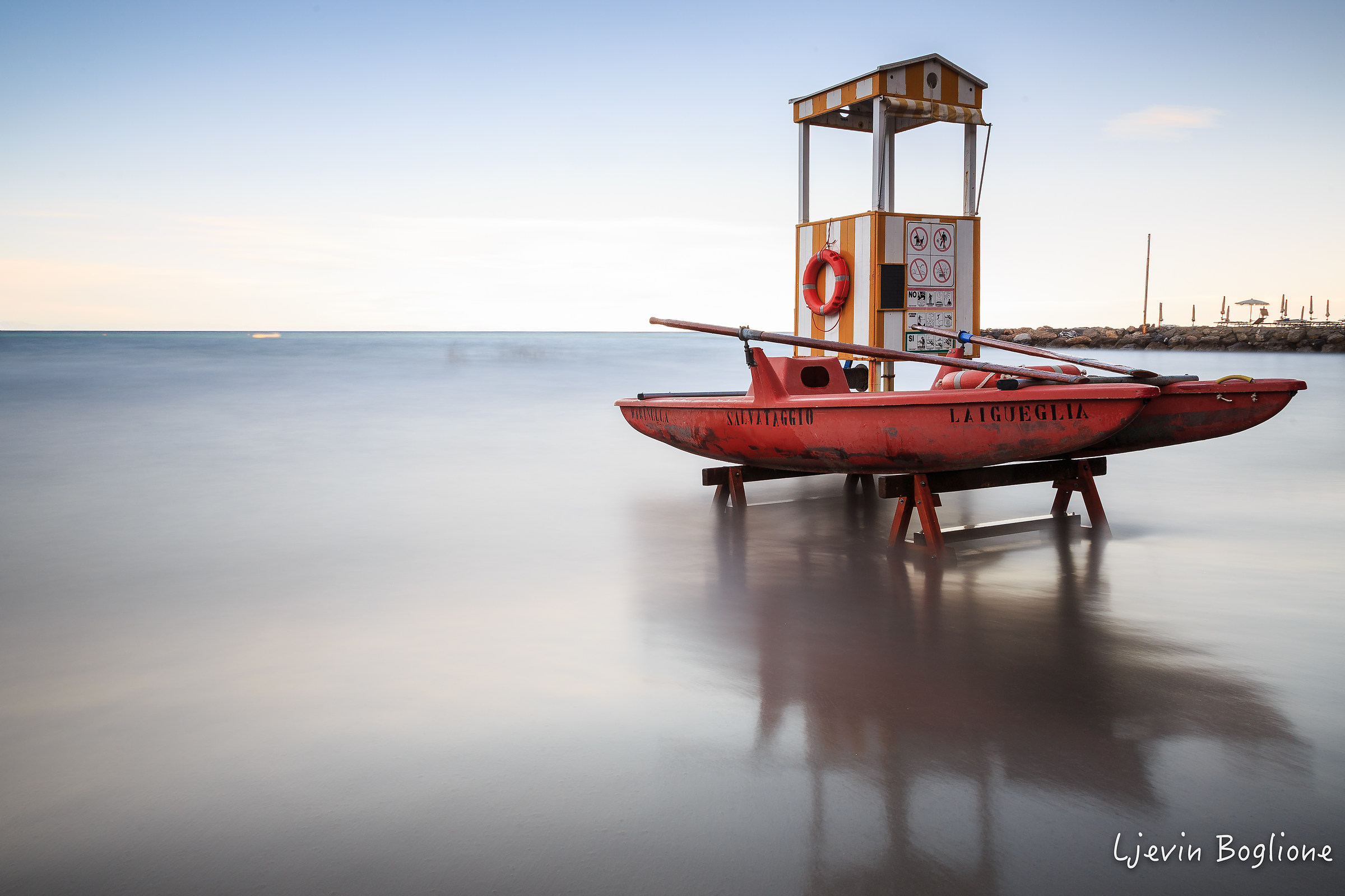 spiaggia dopo il temporale