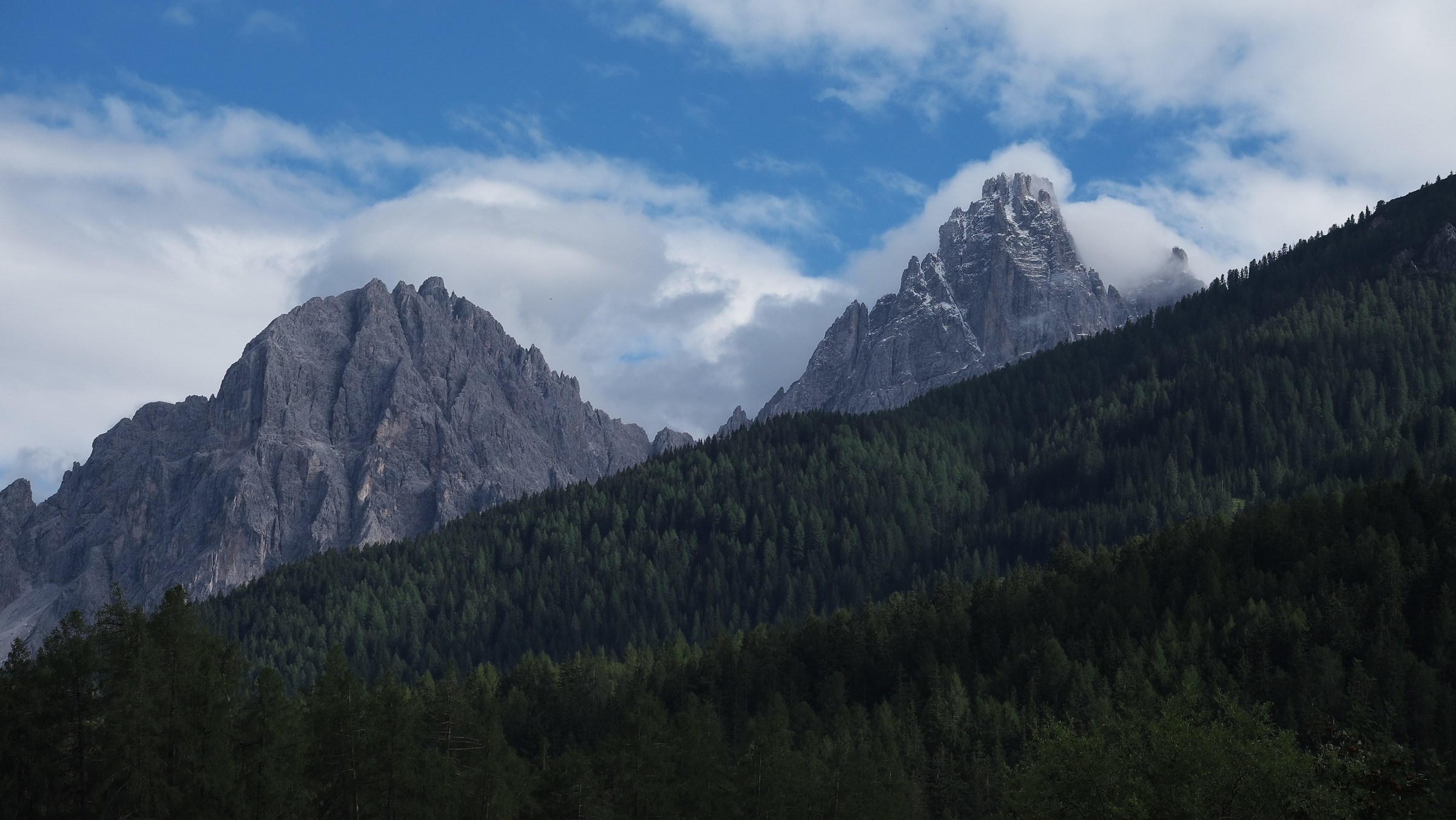 Up in the mountains ...