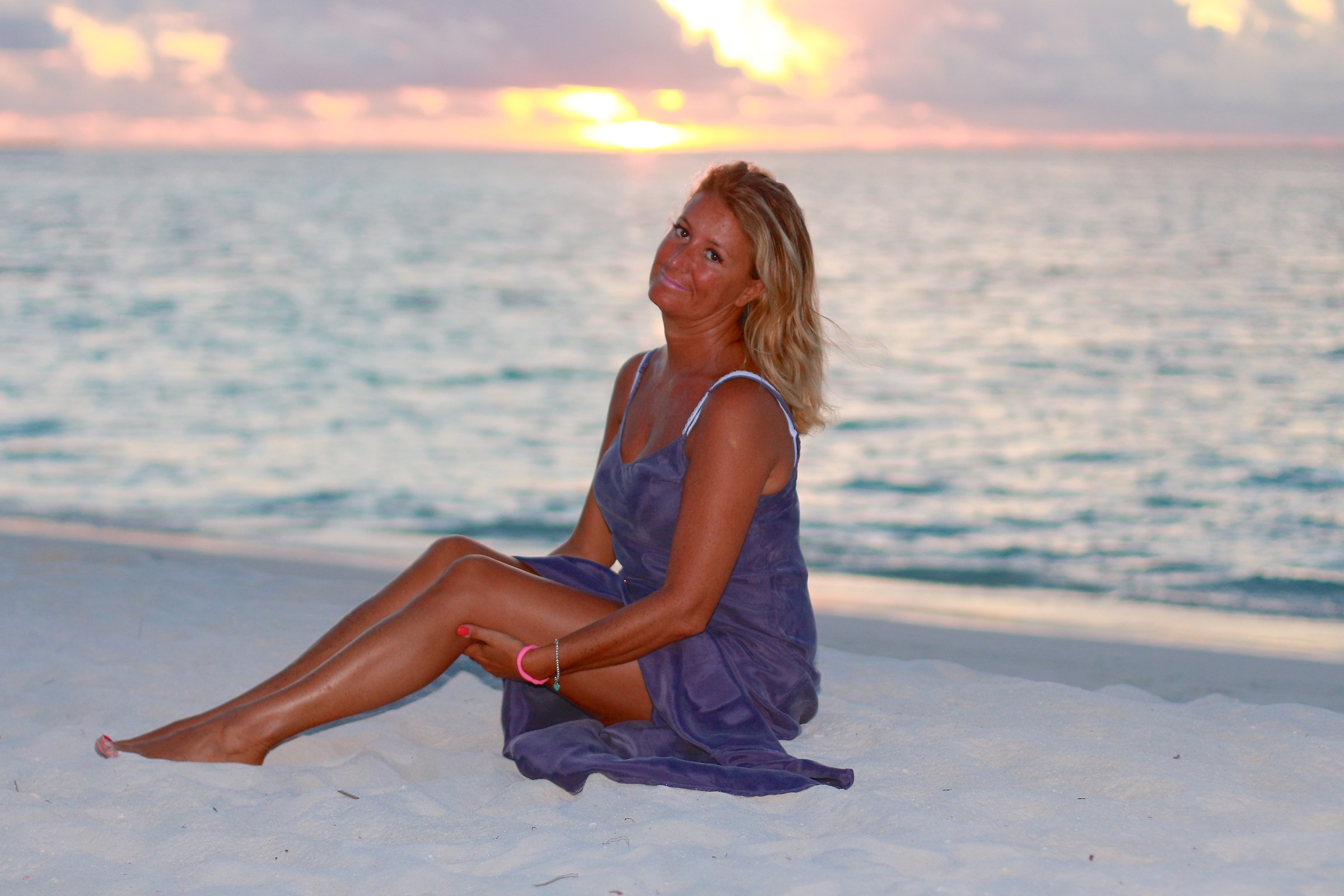 Tramonto sulla spiaggia di Mirini