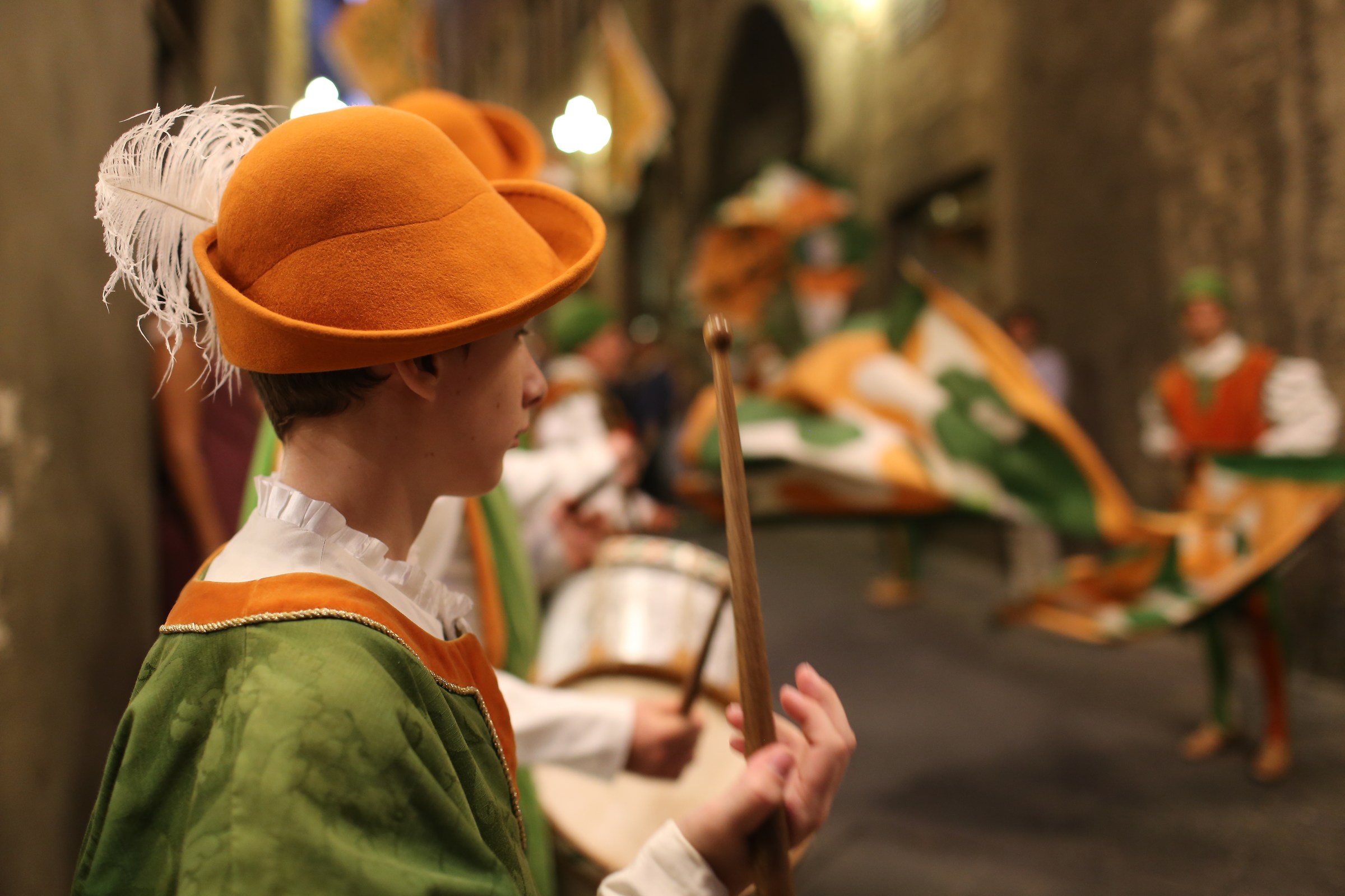 Young drummer of Selva