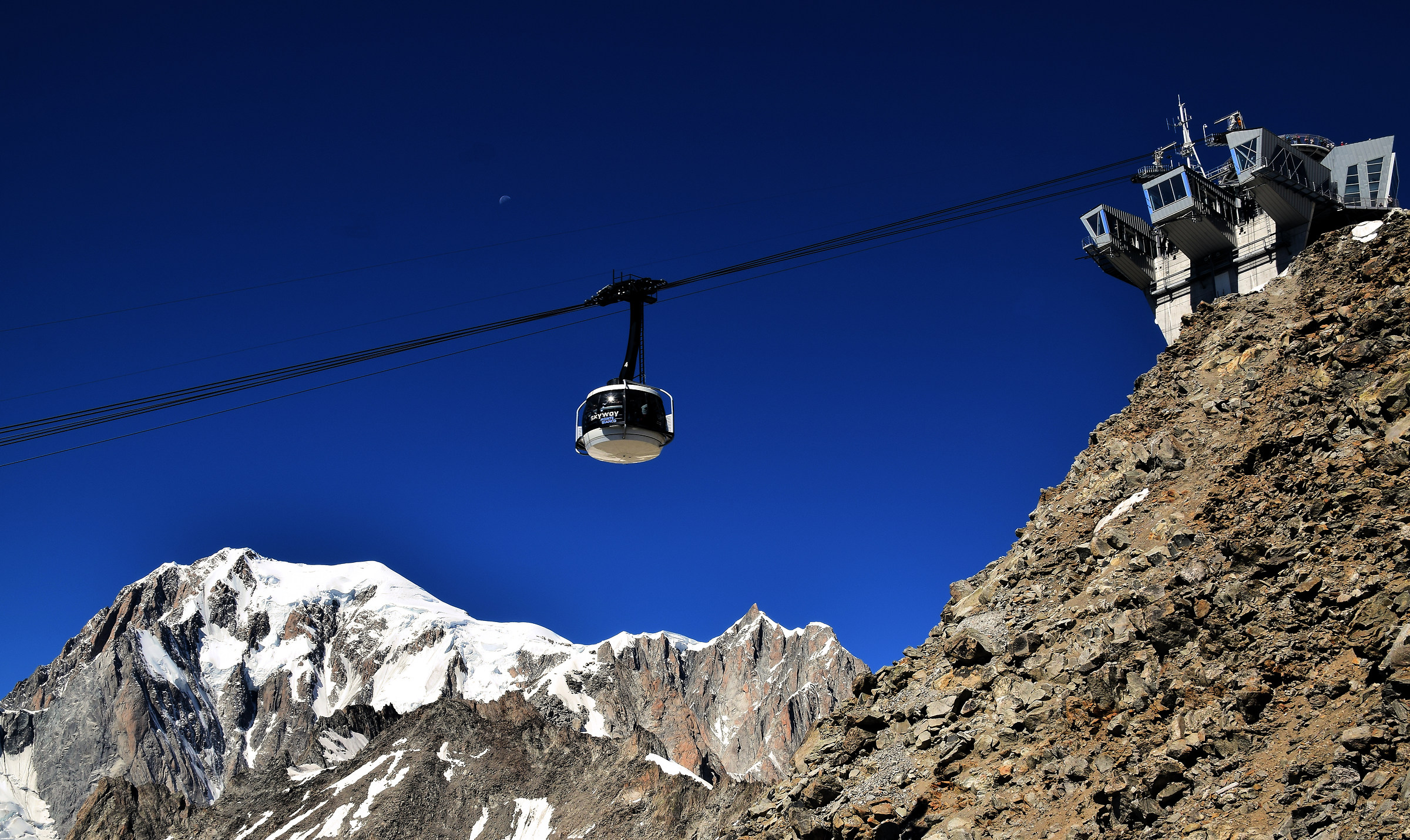 Mont Blanc, Skyway and Punta Helbronner (3466 mt)