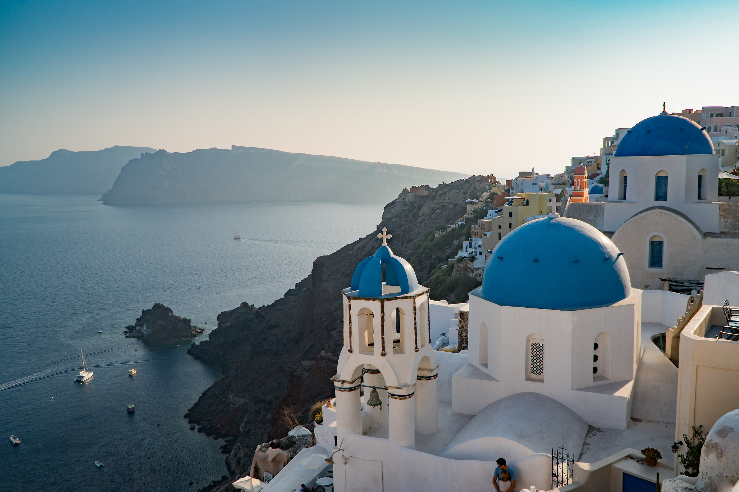 Sunset in Oia, Santorini