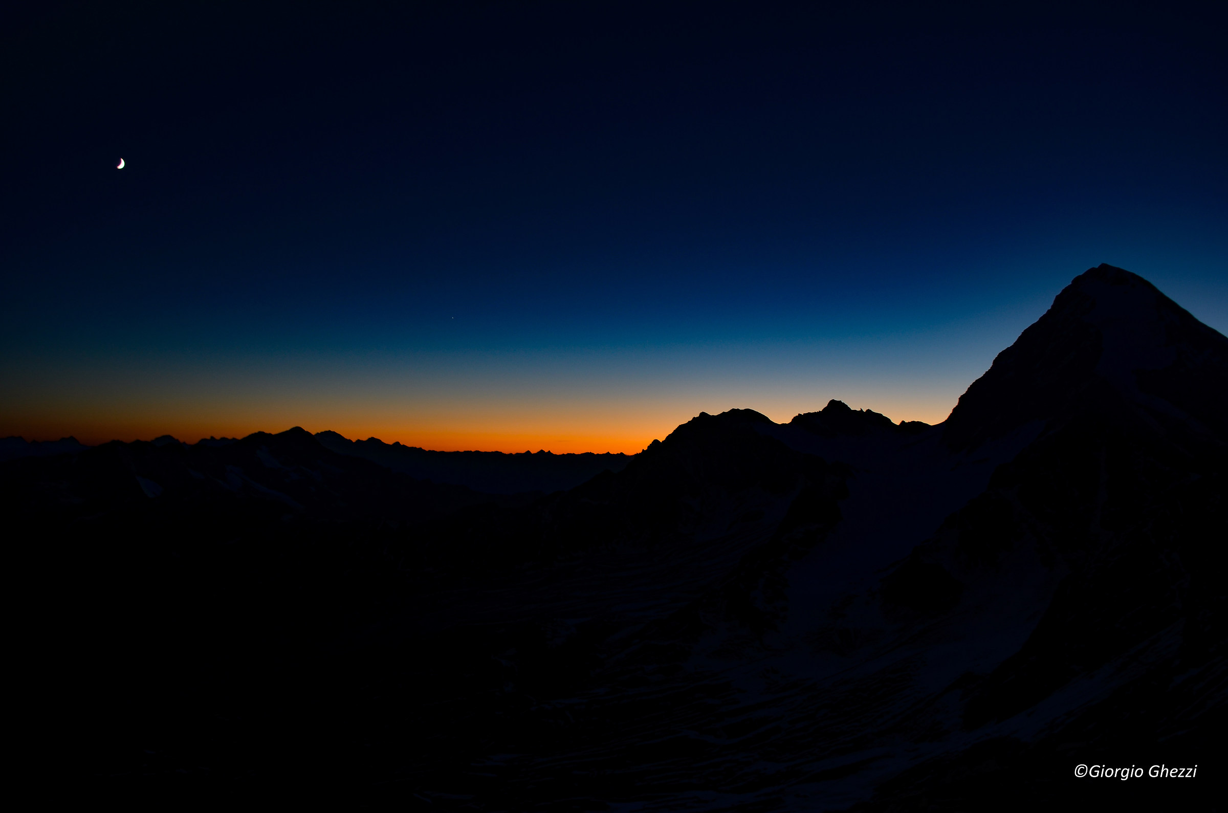 High altitude sunset