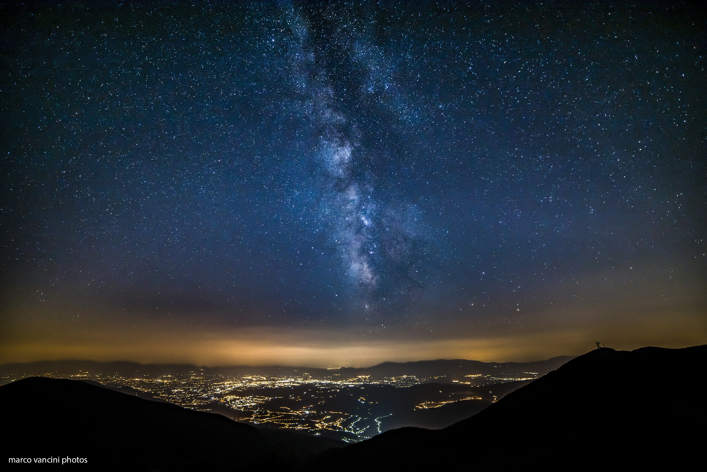 Dalla cima della montagna