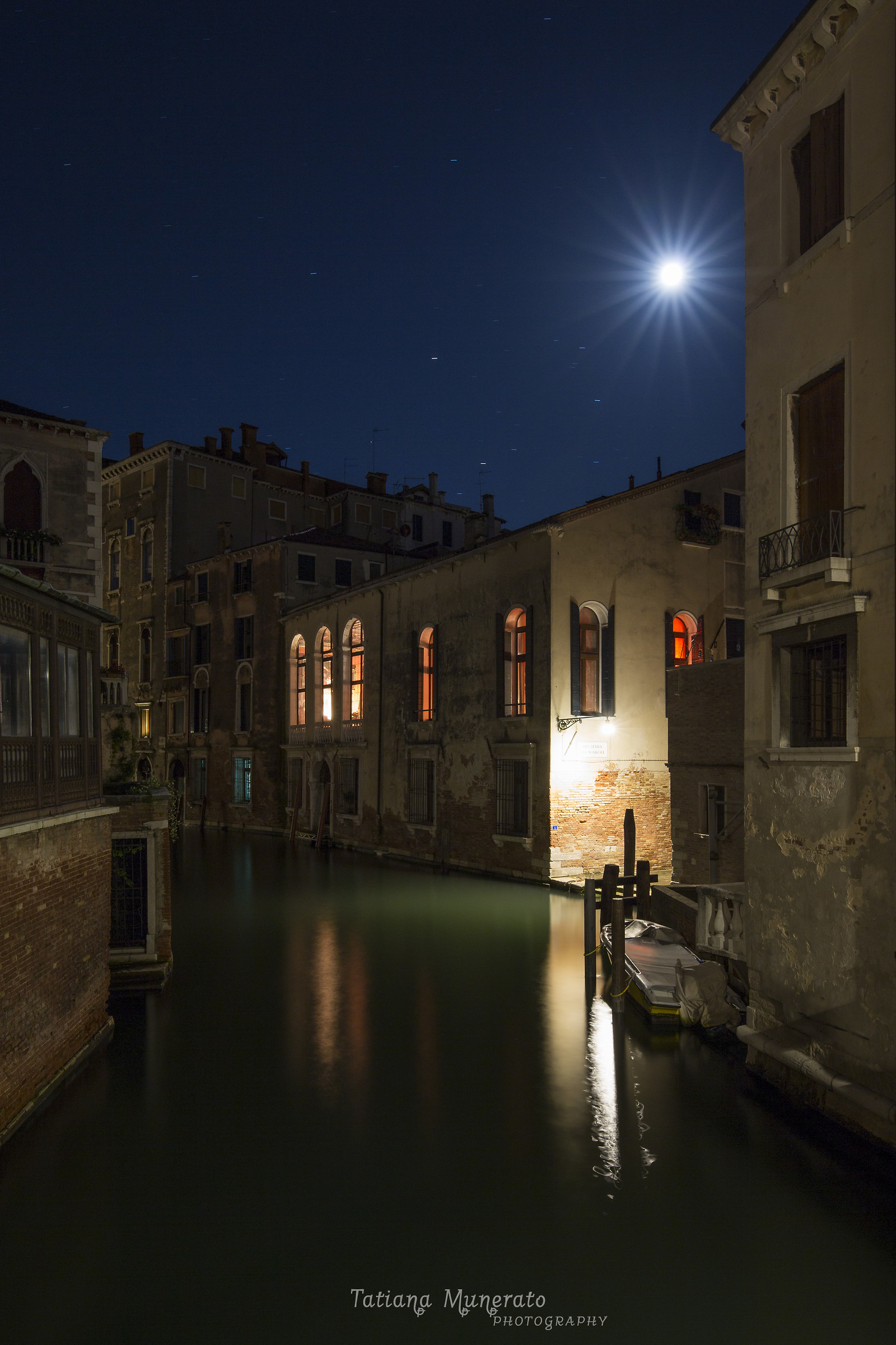 Soft lights in the night Venice