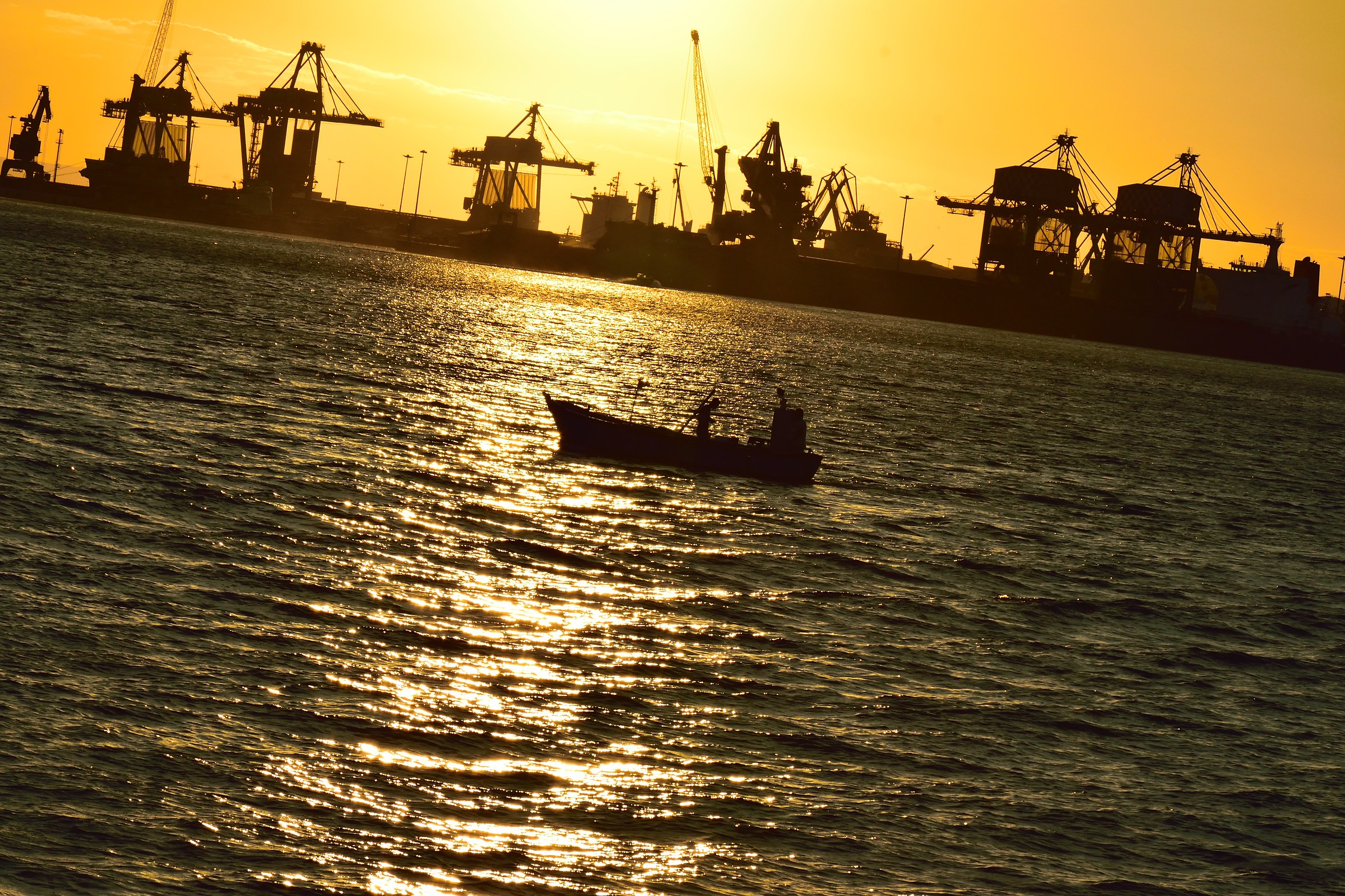 Sunset over the Gulf of Taranto